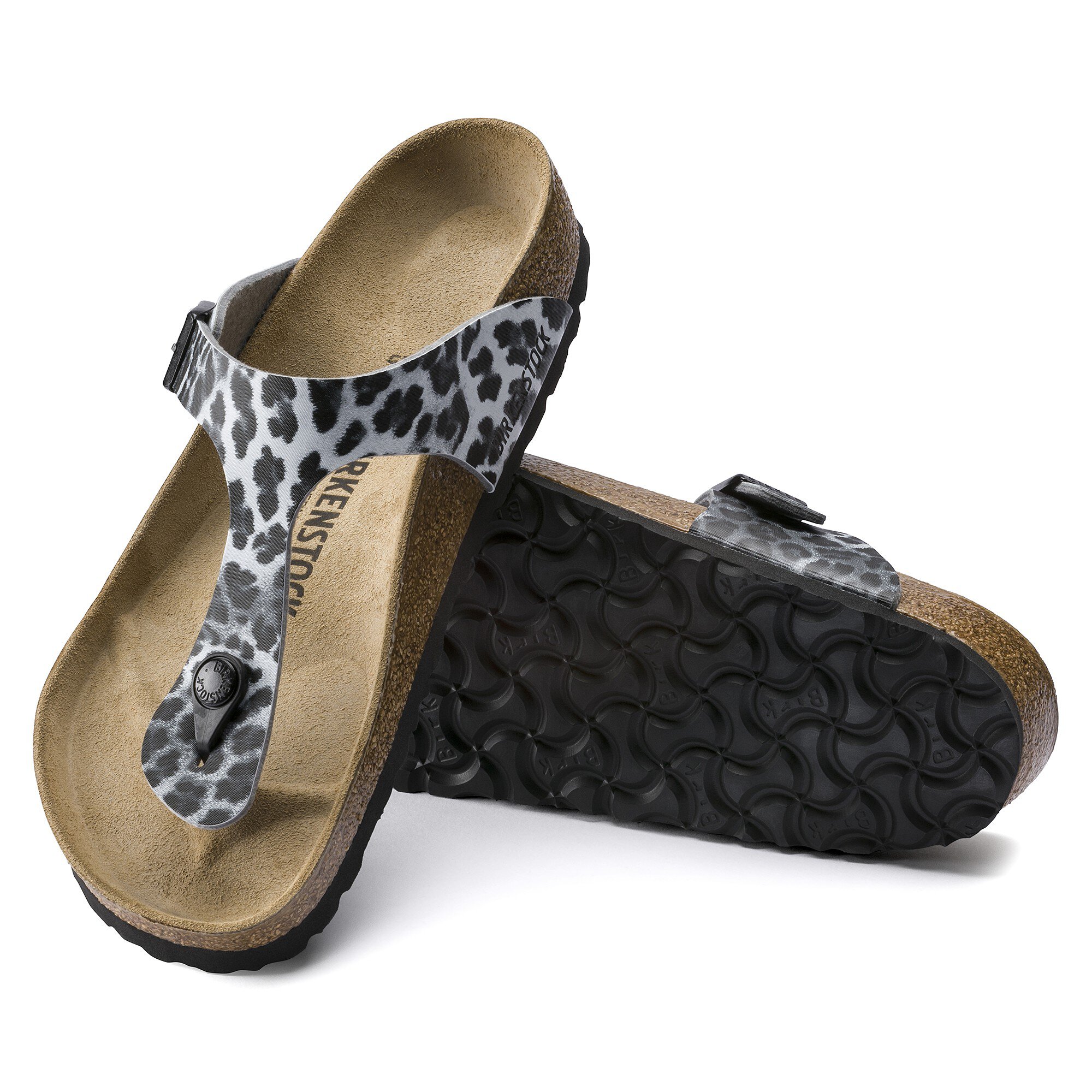leopard birkenstock sandals
