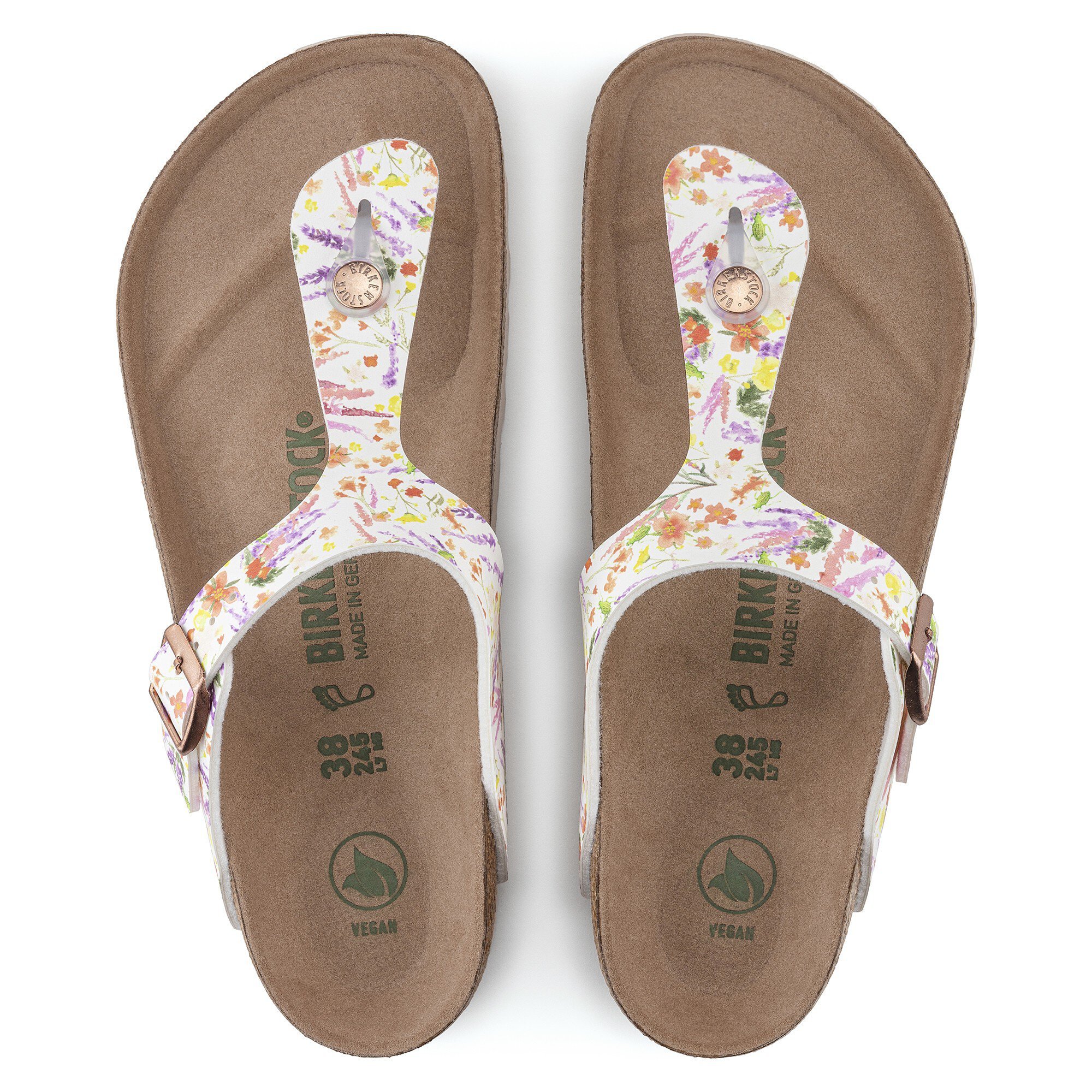 Trekker Republiek woordenboek Gizeh Vegan Birko-Flor Summer Floral Rose | BIRKENSTOCK