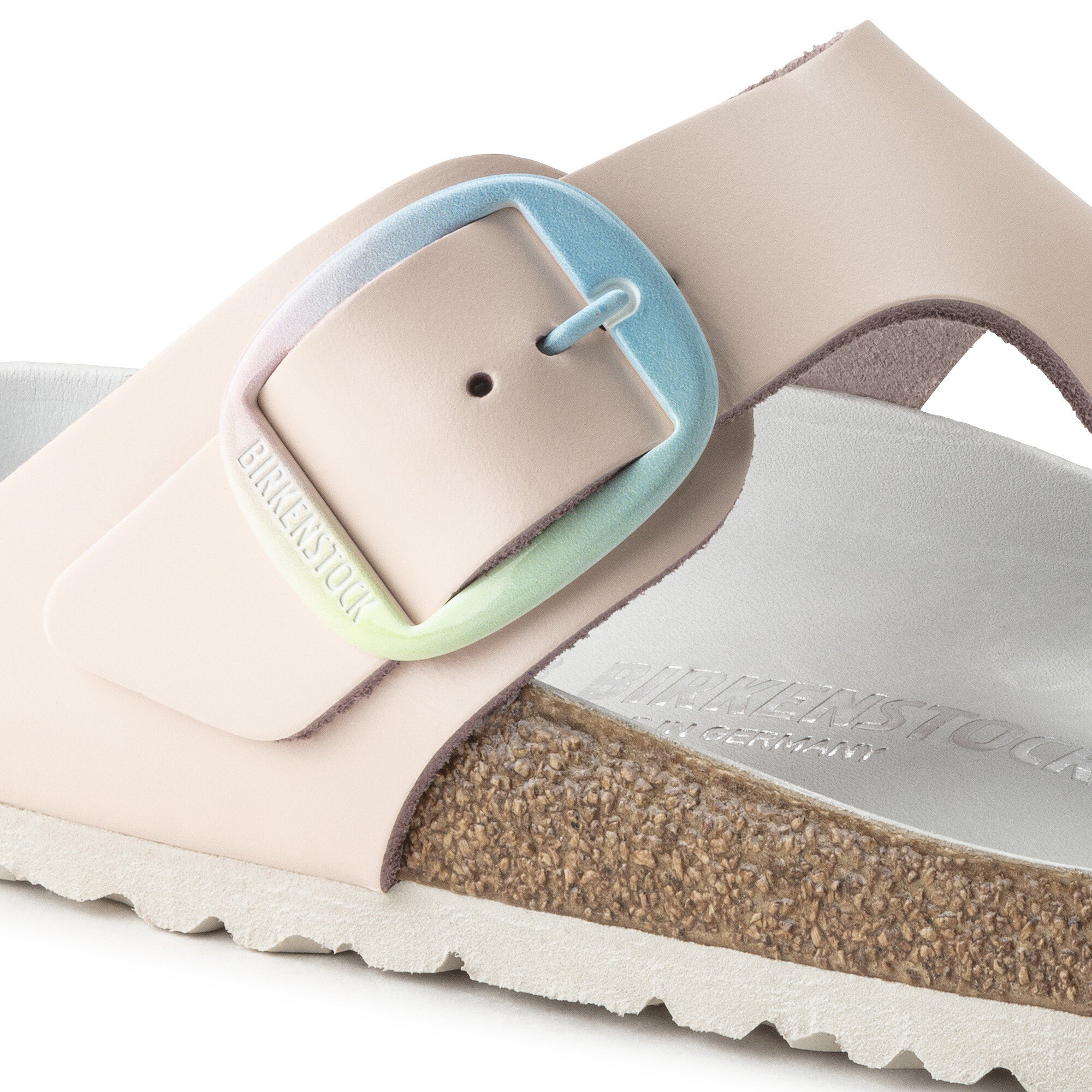 Gizeh Big Buckle Natural Leather Light Rose BIRKENSTOCK