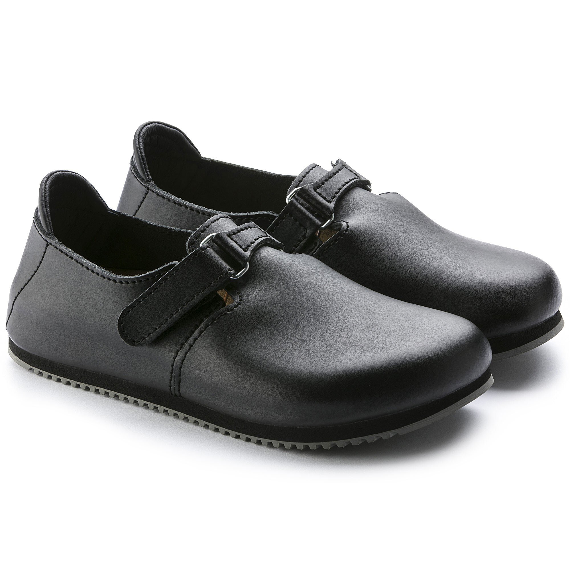 送料無料 百貨店 Super Linz Grip BIRKENSTOCK | Black Leather Natural 靴