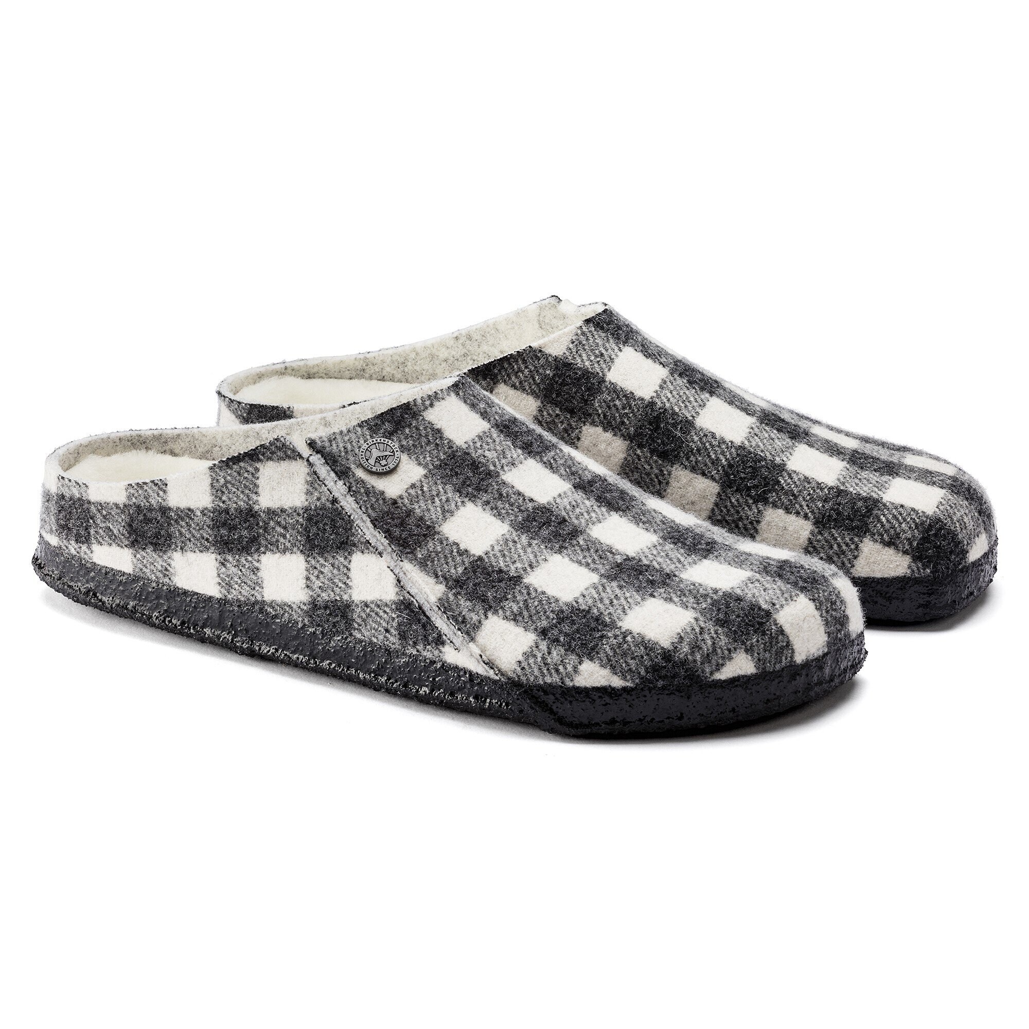 Birkenstock Arizona Shearling Plaid White  BIRKENSTOCK ATTITUDES –  Birkenstock Attitudes