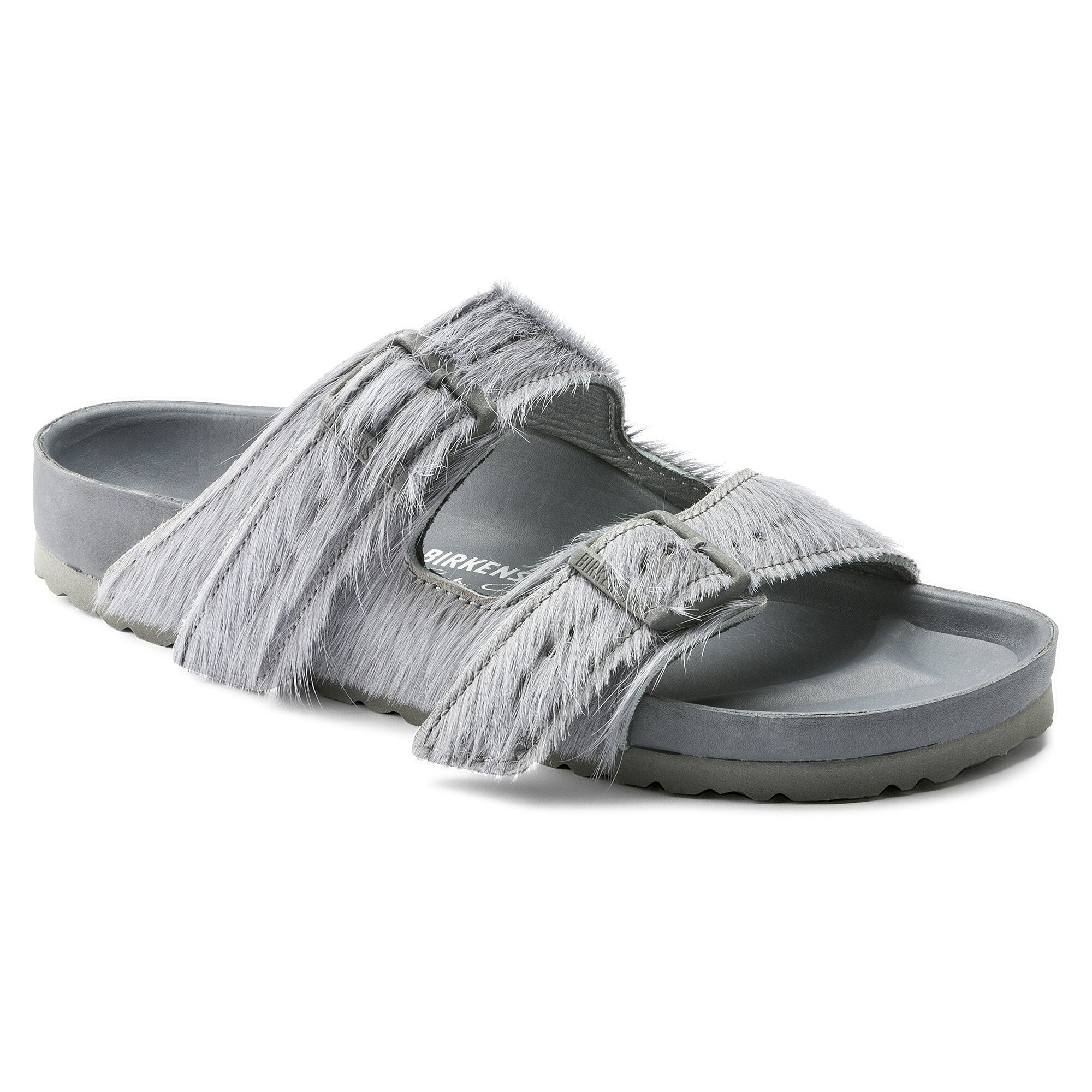 bent Bange for at dø tvetydigheden Rick Owens Arizona Cowhide Longhair Gray | BIRKENSTOCK