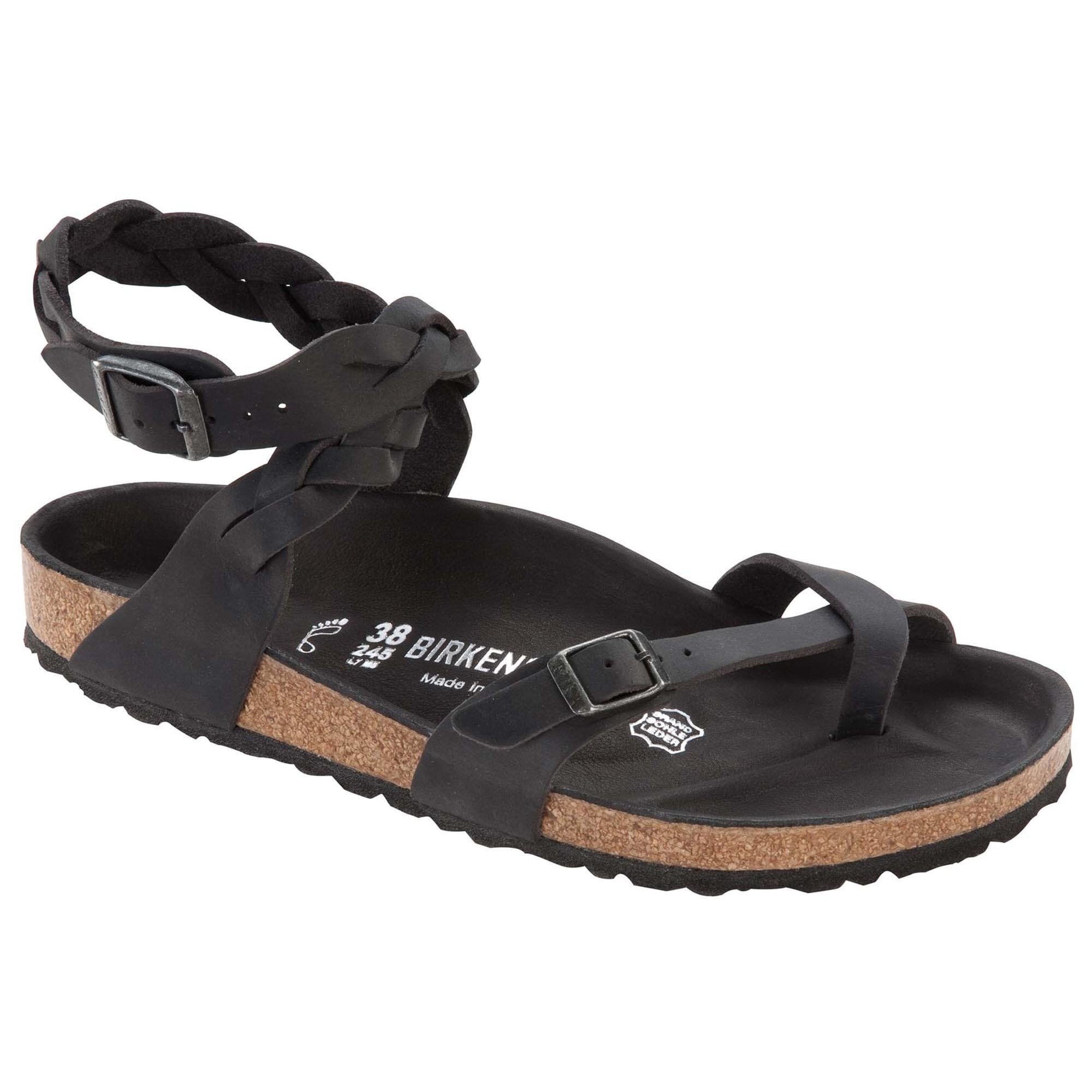 Slapen sectie plak Yara Oiled Leather Black | BIRKENSTOCK