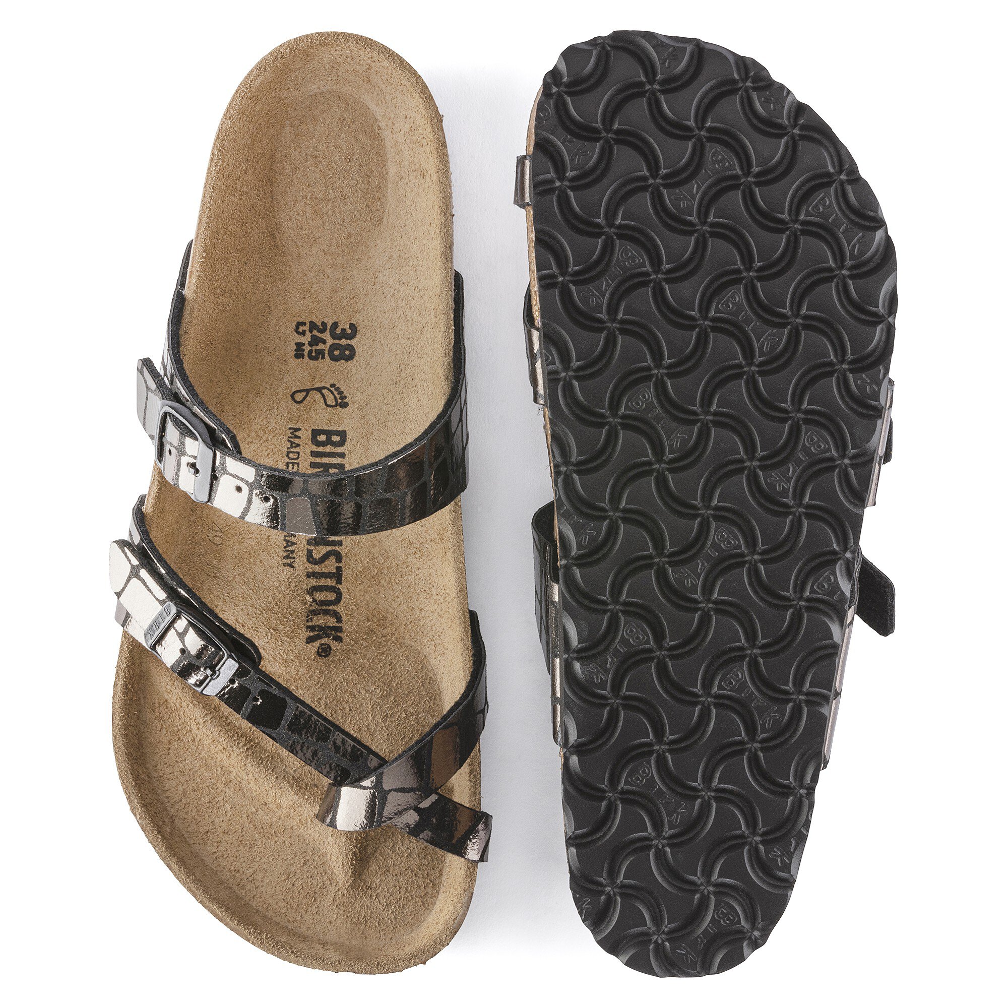 Mayari Microfiber Gator Gleam Black BIRKENSTOCK