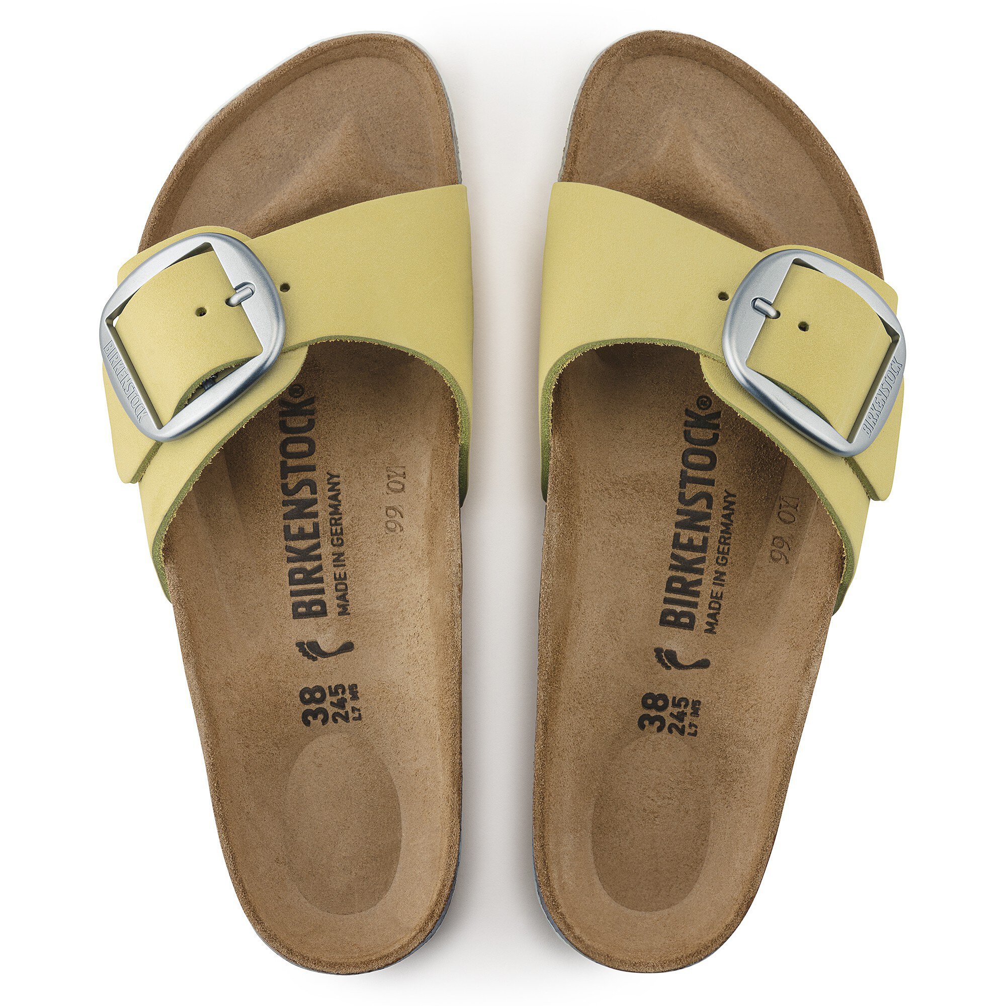 Madrid Big Buckle Nubuk Leather Popcorn BIRKENSTOCK