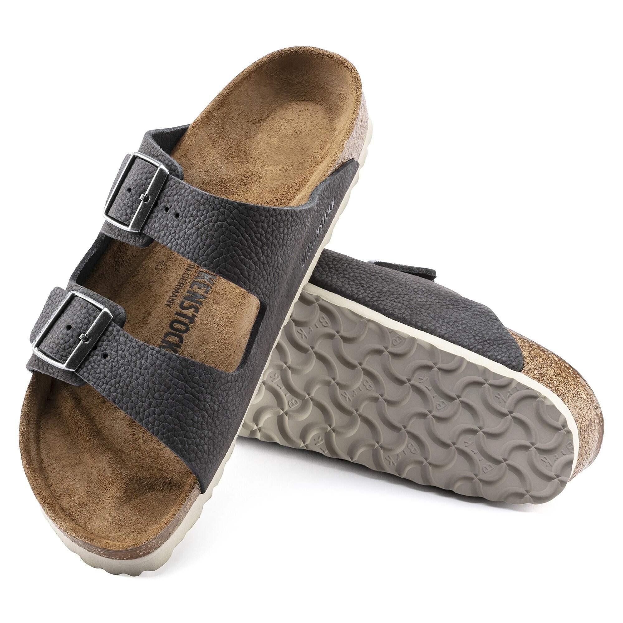 Arizona Nubuck Leather Steer Soft Gray BIRKENSTOCK