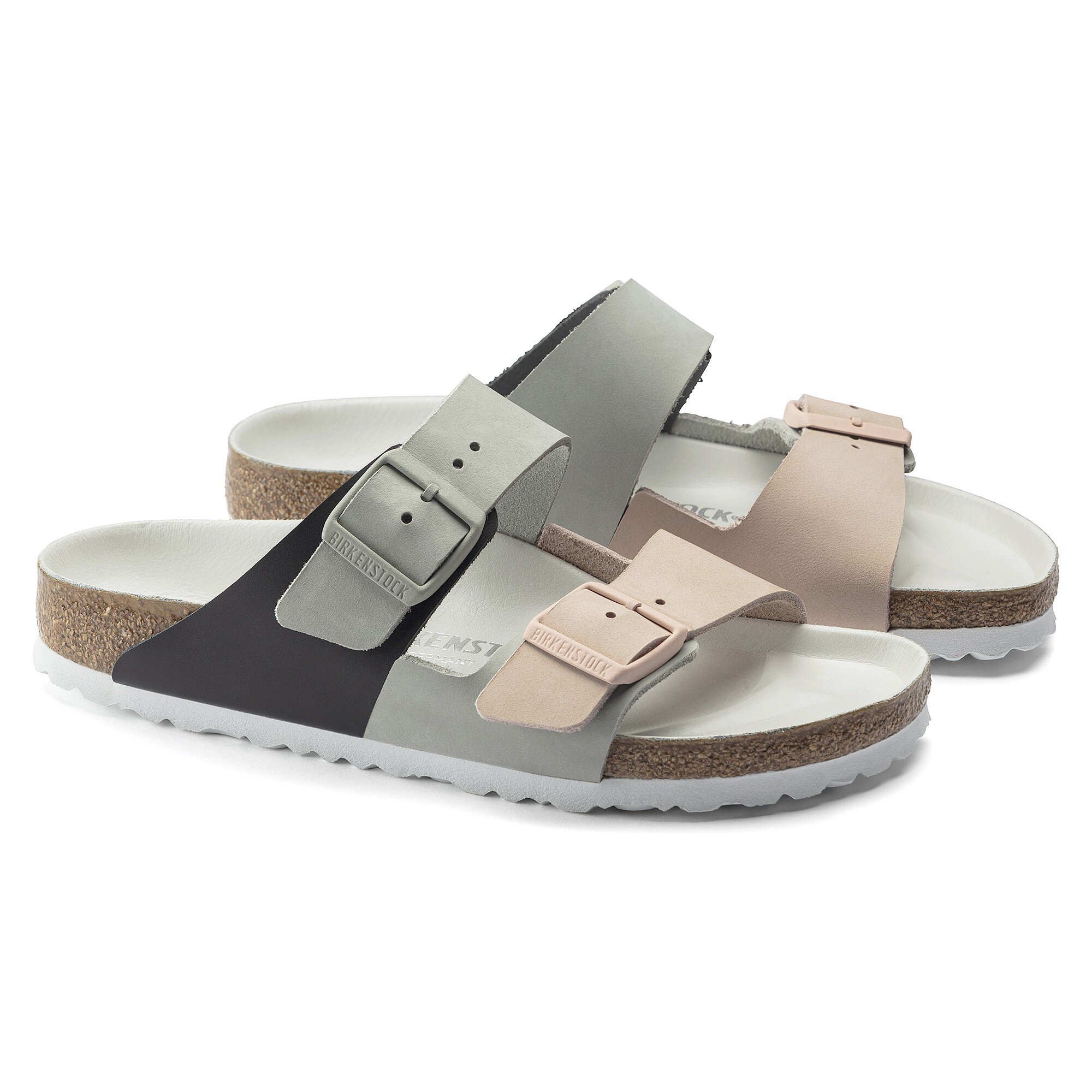 Arizona Split Nubuck Leather Mineral/Light Rose | BIRKENSTOCK