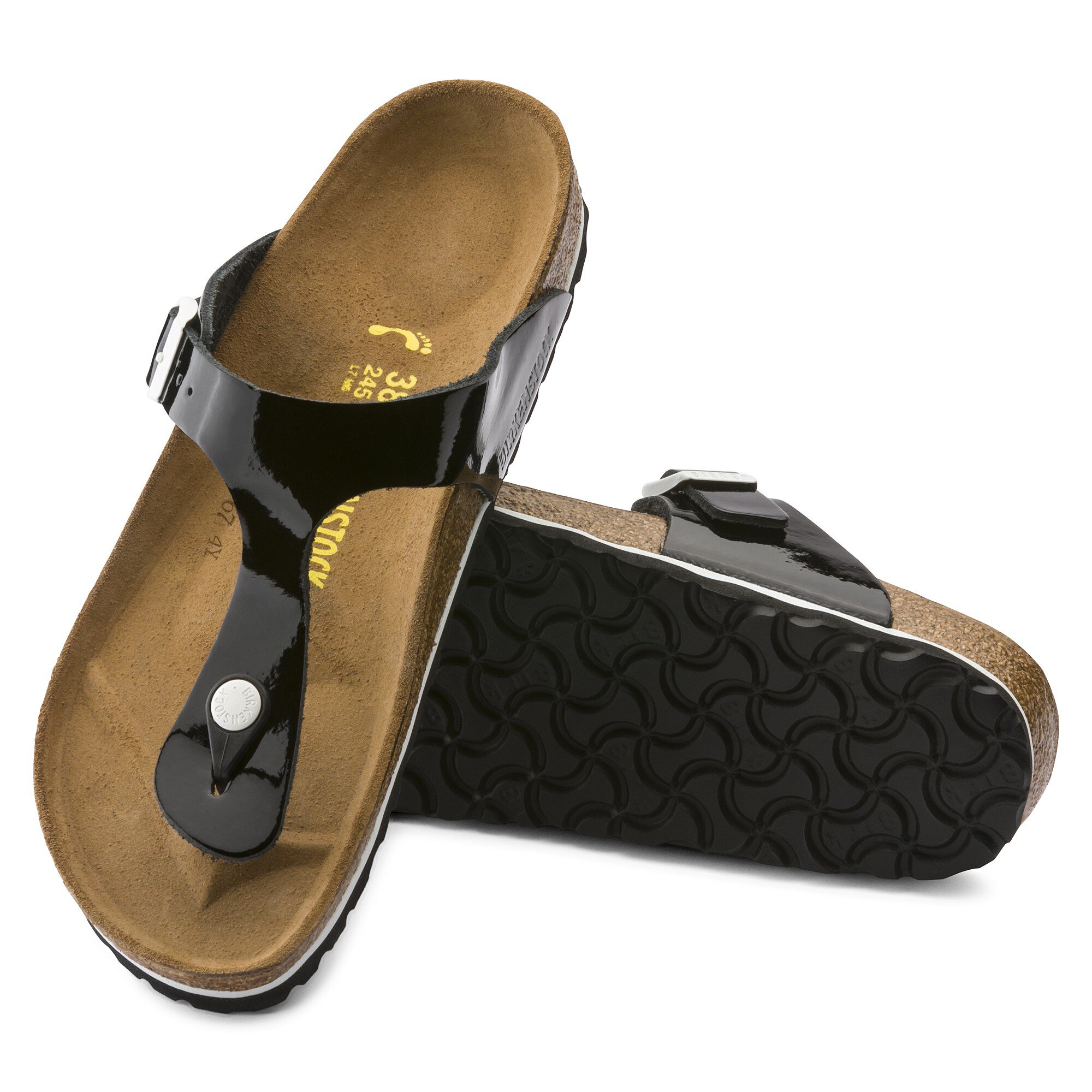 Birkenstock gizeh black patent leather Clearance