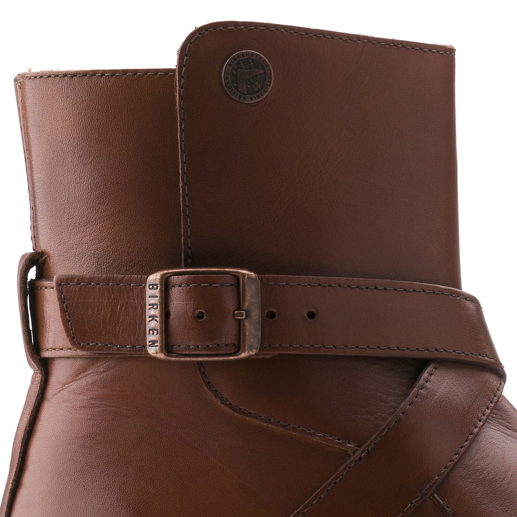 Collins Natural Leather Cuoio | online kaufen bei BIRKENSTOCK Gummieinsatz an den Seiten, Plateau mit Absatz, Naturleder