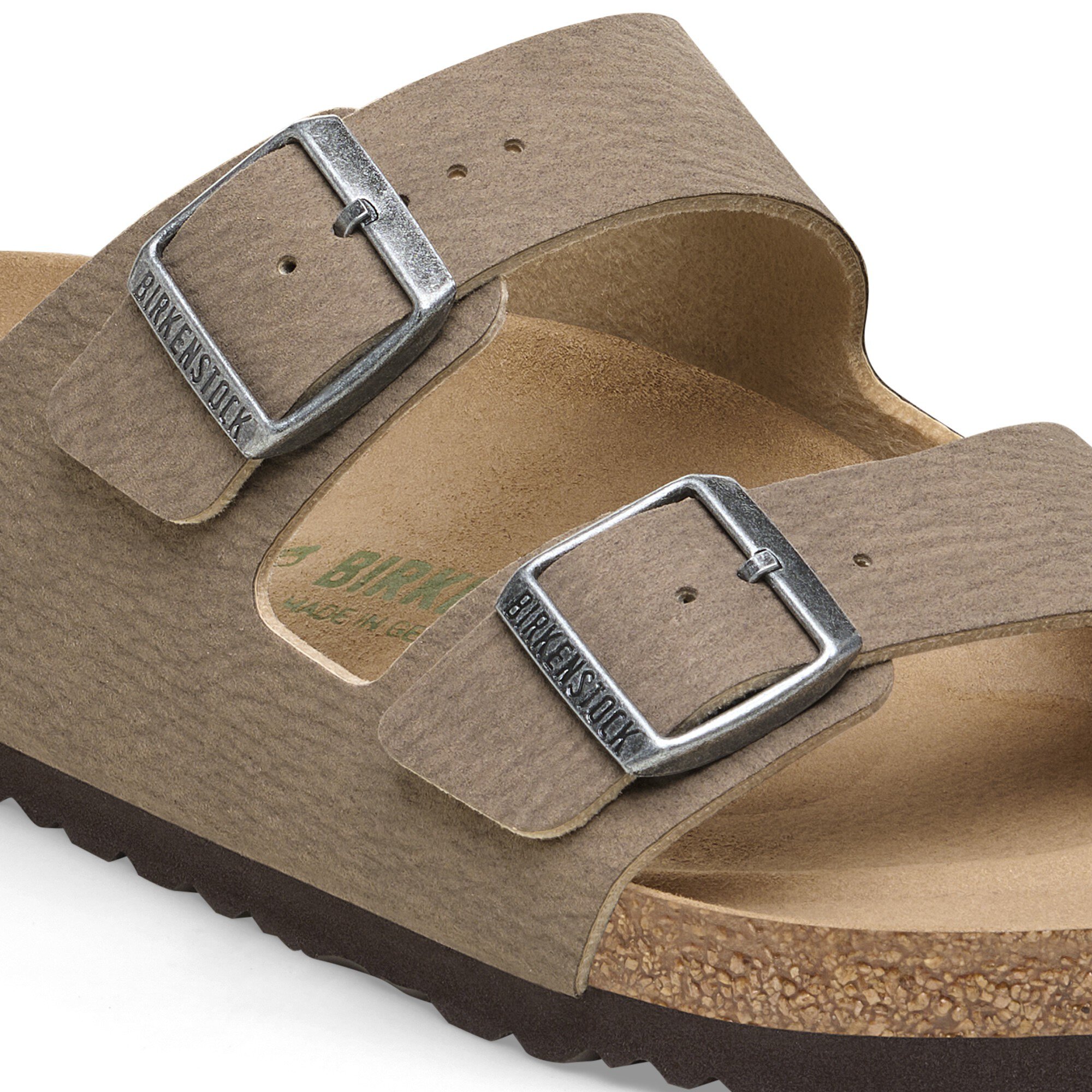 Arizona Vegan Synthetik Espresso/Gray Taupe | BIRKENSTOCK