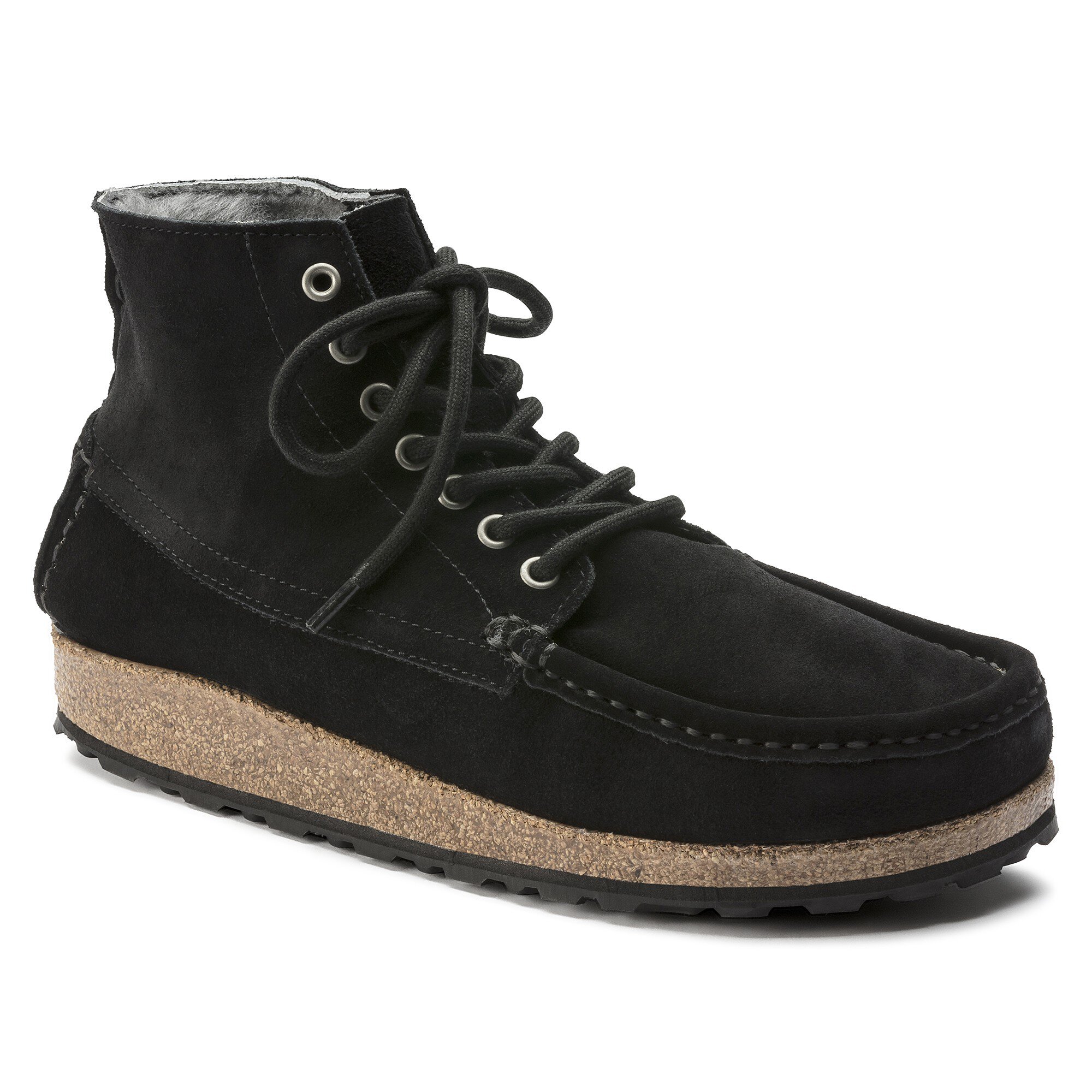 Marton Shearling Suede Leather Shearling Black | BIRKENSTOCK