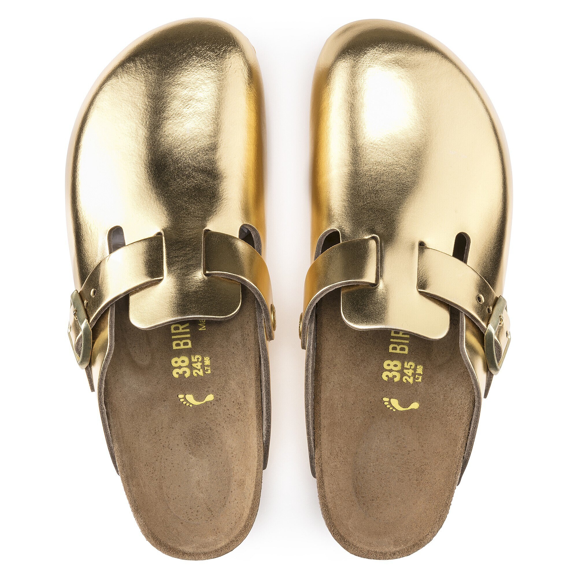 birkenstock boston rose gold