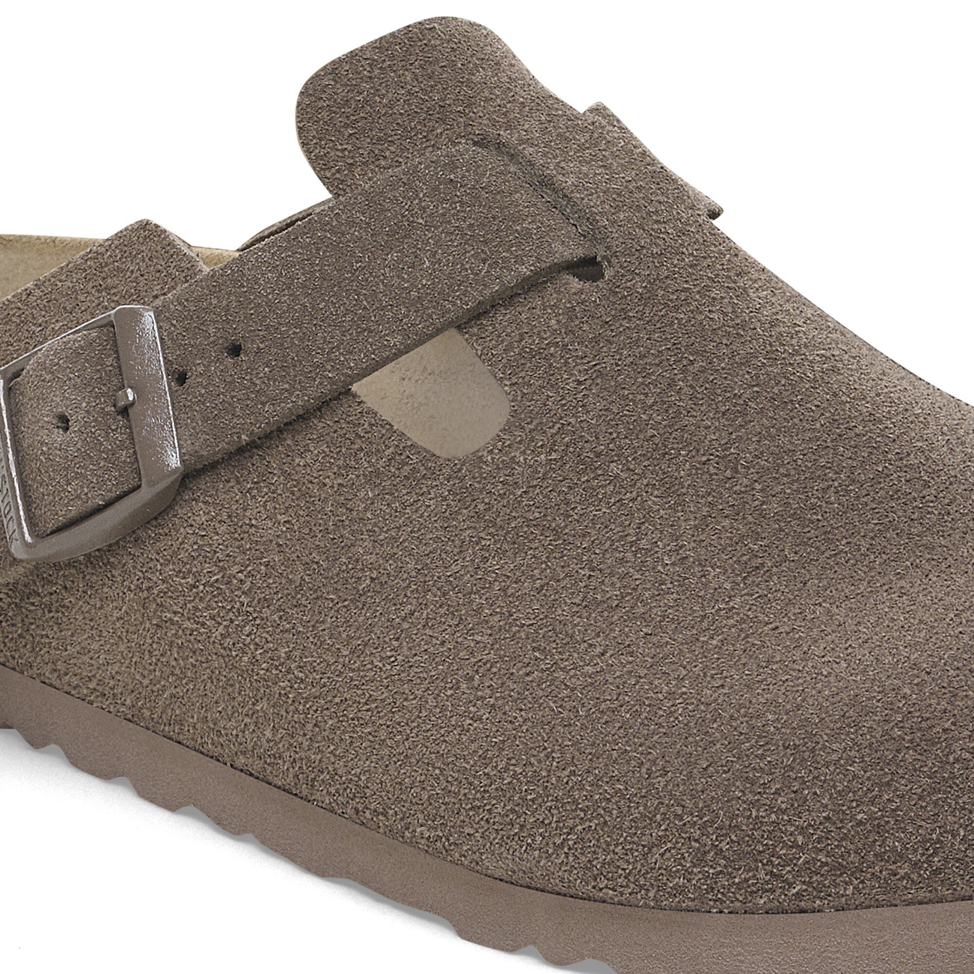 Boston Suede Leather Concrete Gray | BIRKENSTOCK