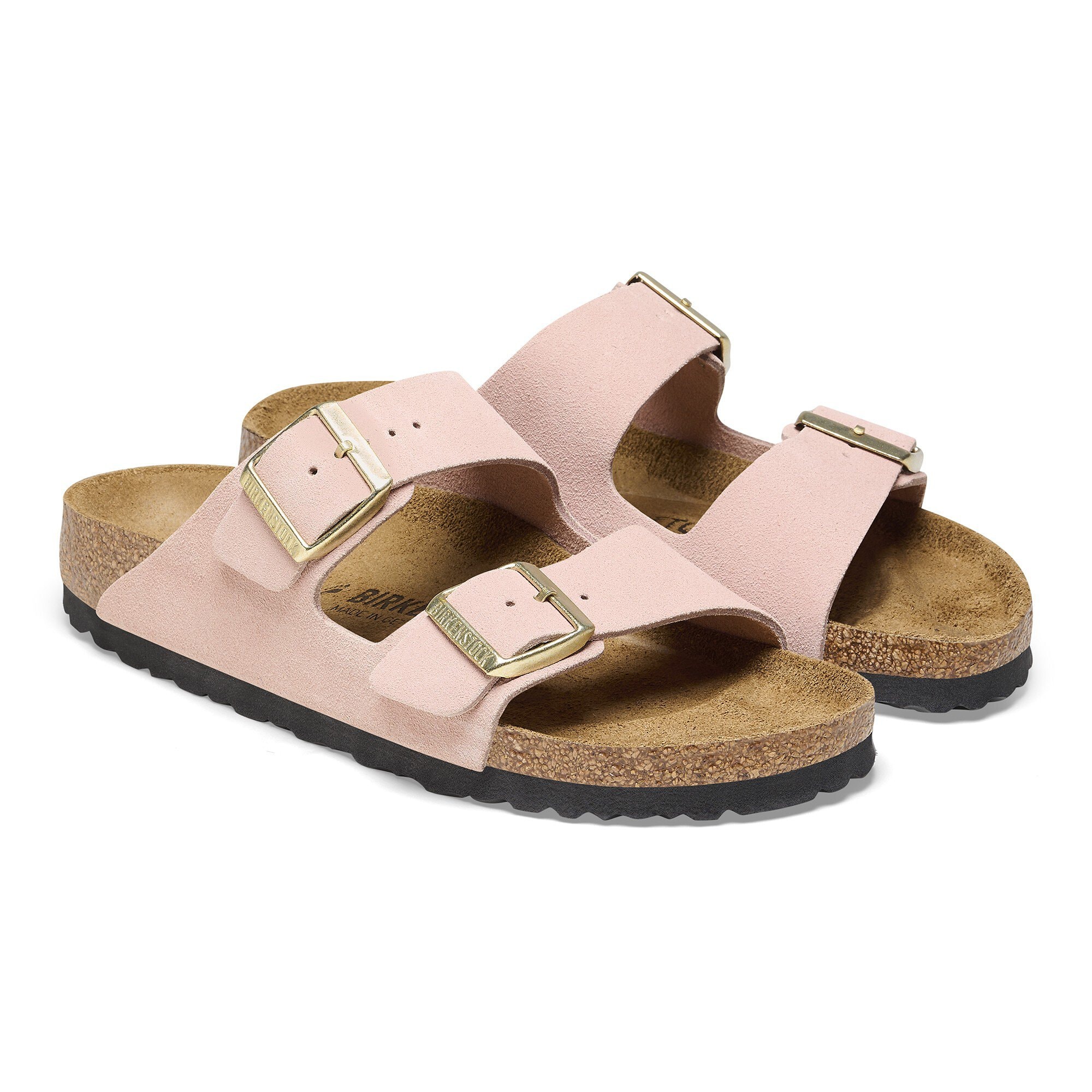 Arizona Shearling Suede Leather Light Rose