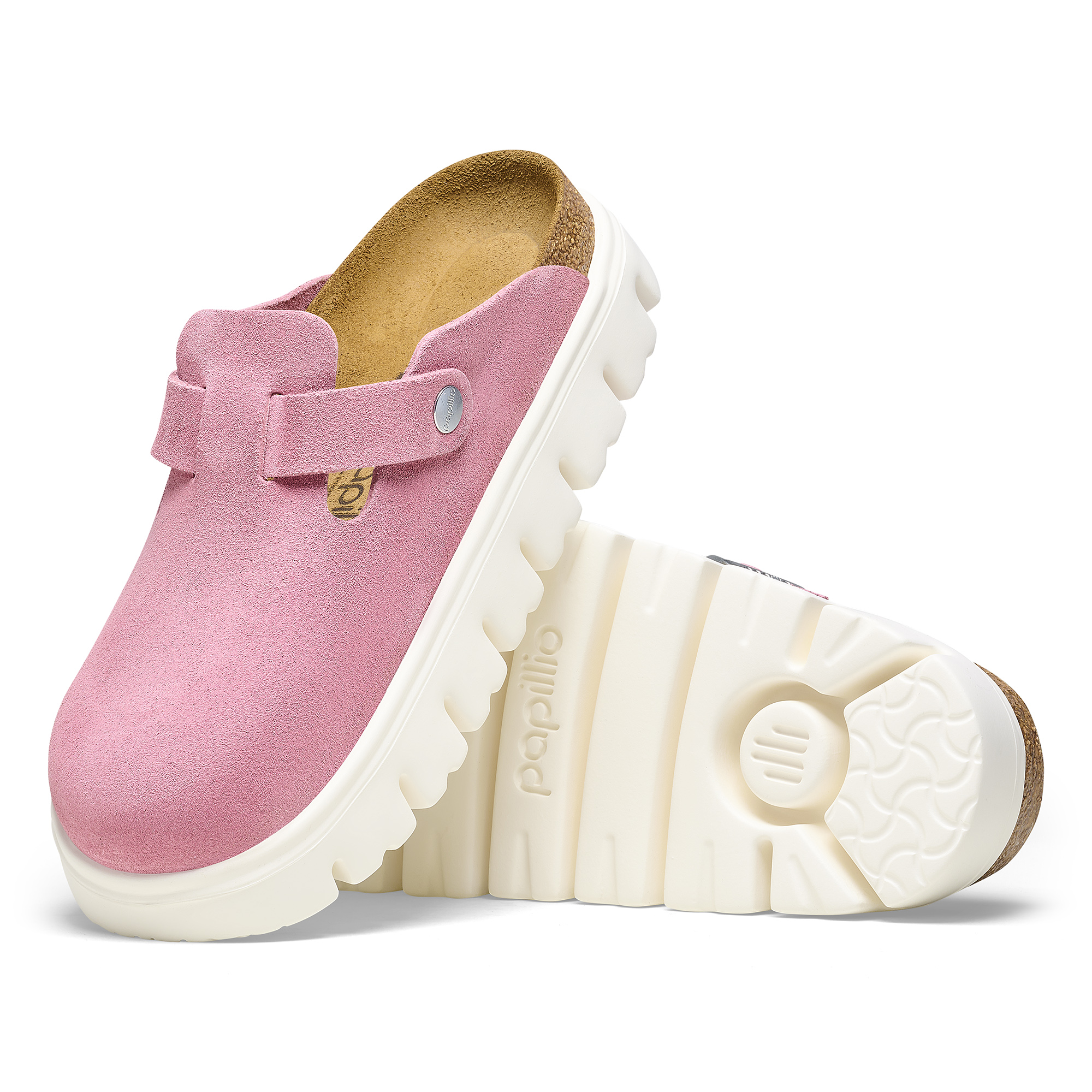 Boston Chunky Suede Leather Candy Pink | BIRKENSTOCK