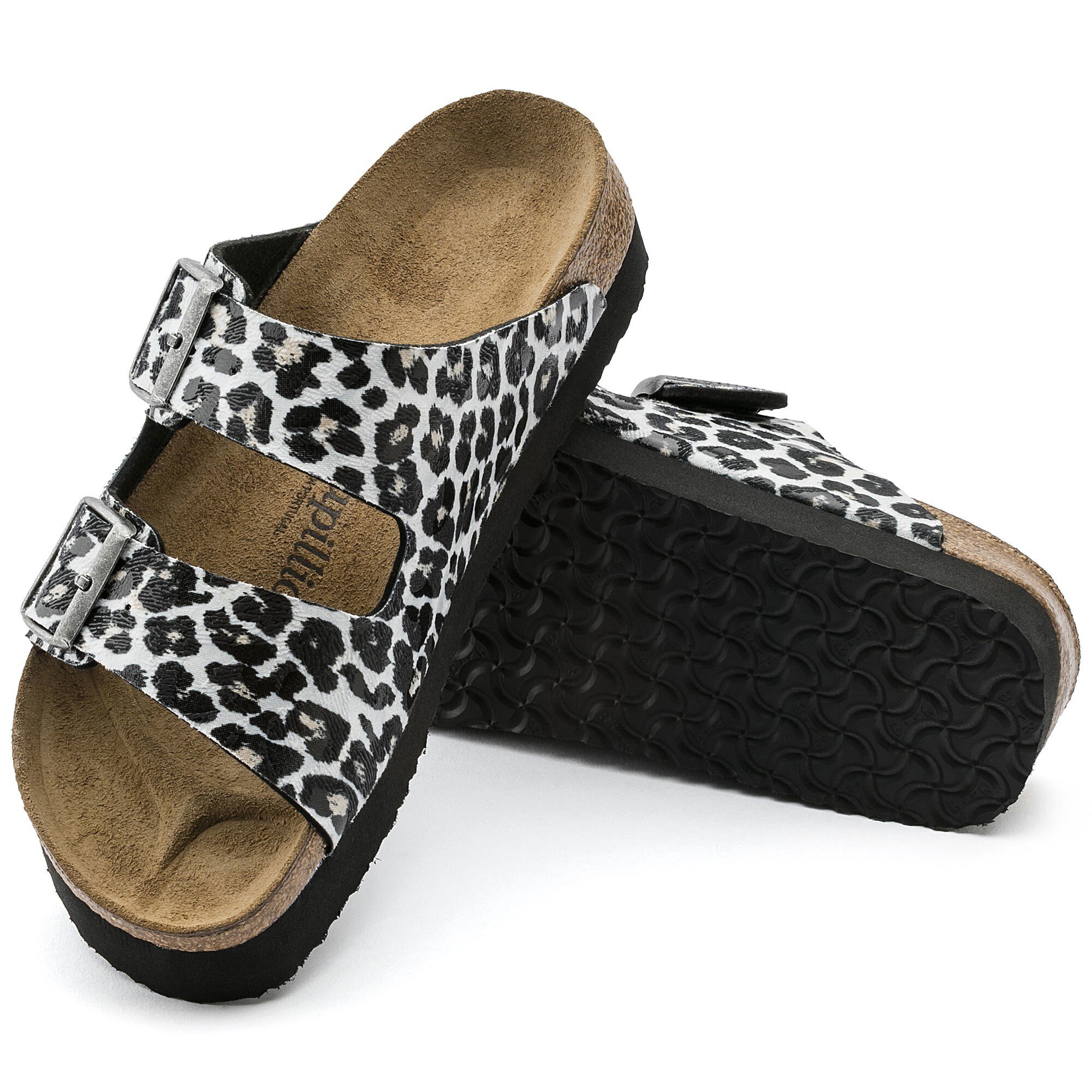 animal print birkenstock sandals