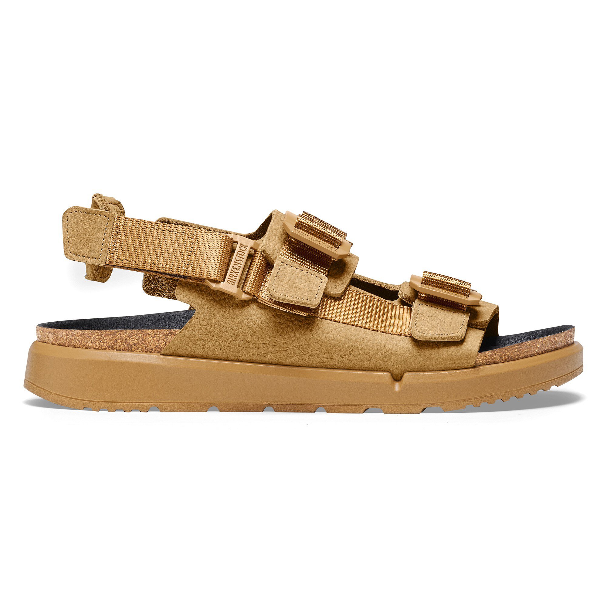 Shinjuku Natural Leather/Textile Cork Brown | BIRKENSTOCK