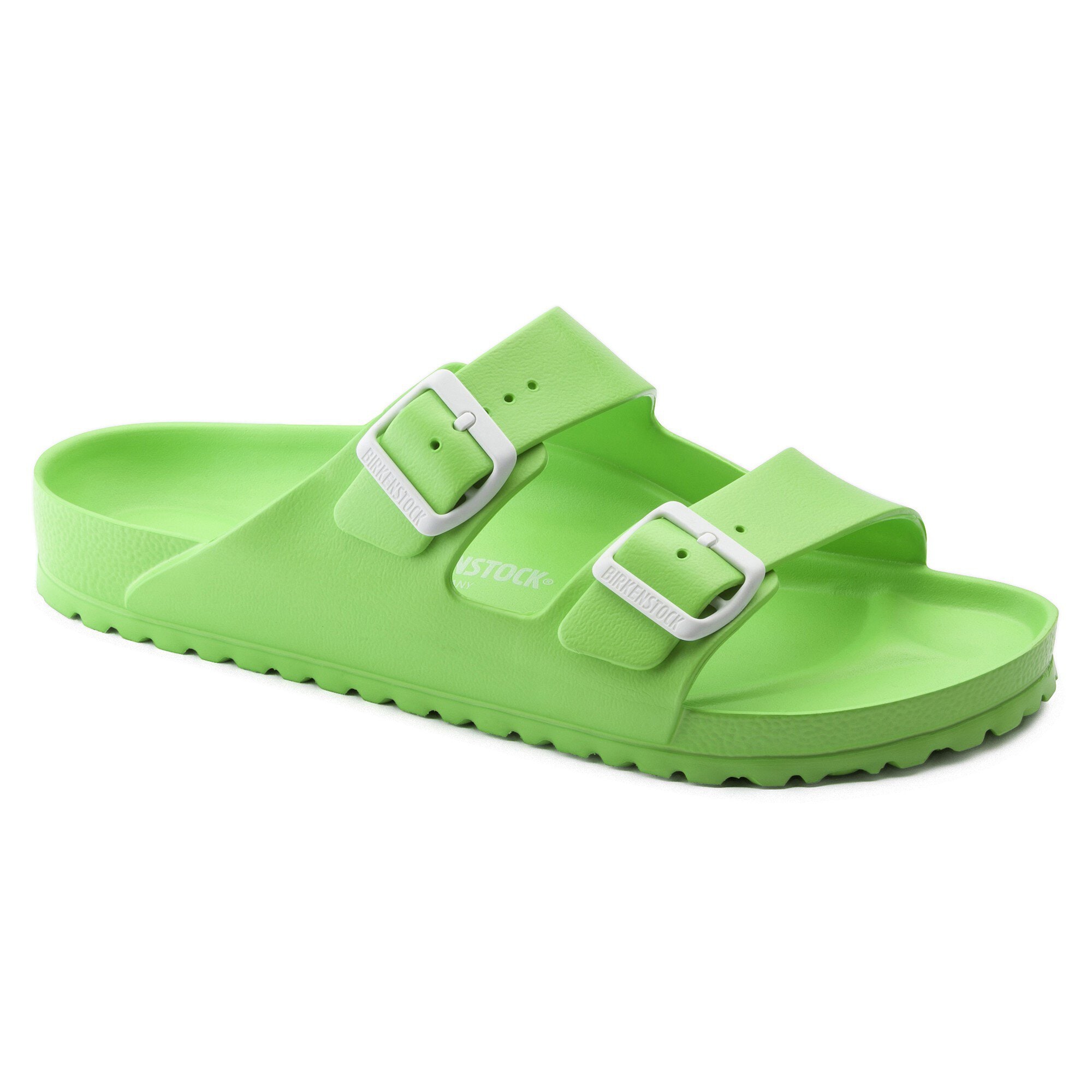 green birkenstock sandals