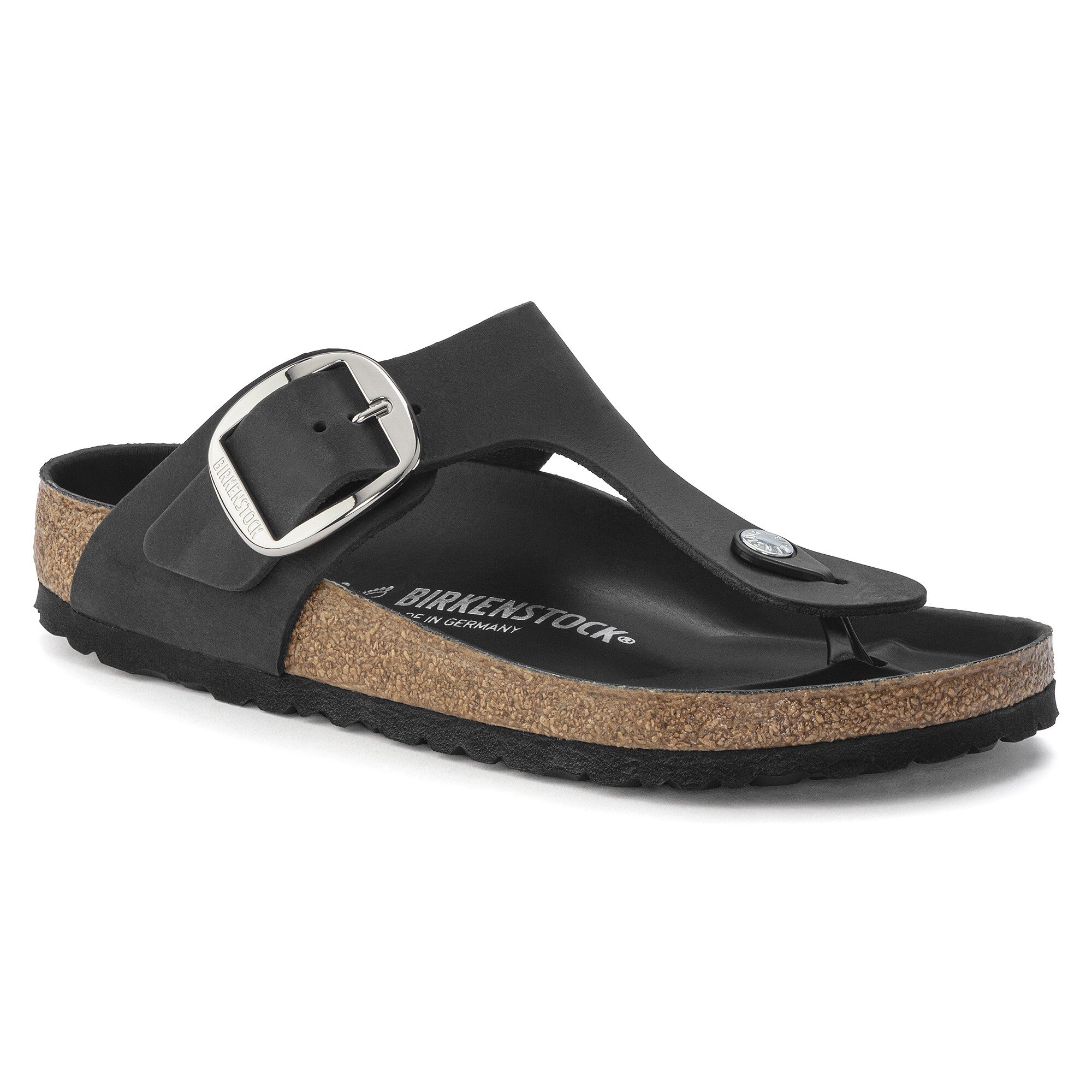 Gizeh Big Buckle / ギゼ ビッグバックル オイルドレザー ブラック | BIRKENSTOCK
