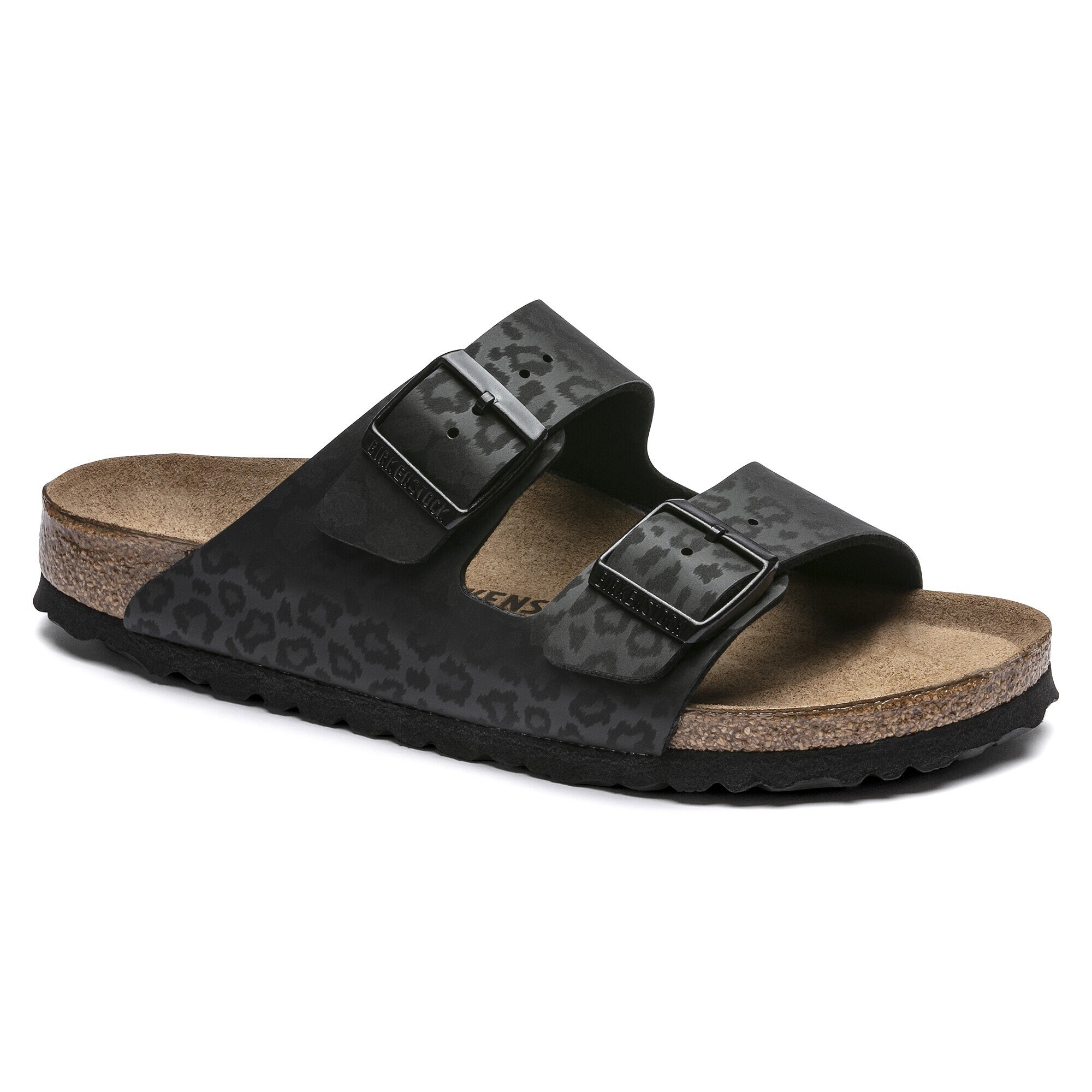 Black leopard top birkenstocks