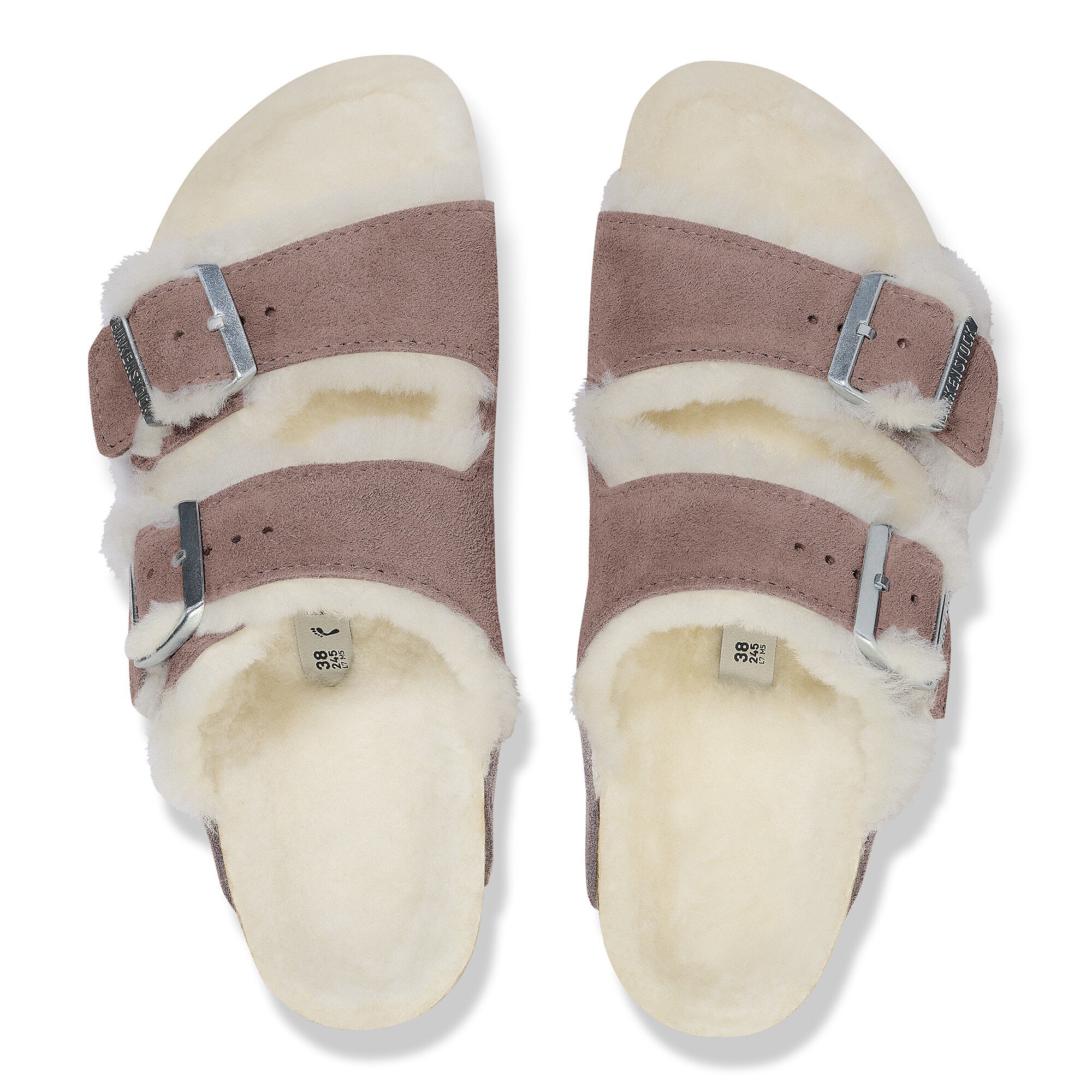 Arizona Shearling Suede Leather Faded Purple | BIRKENSTOCK