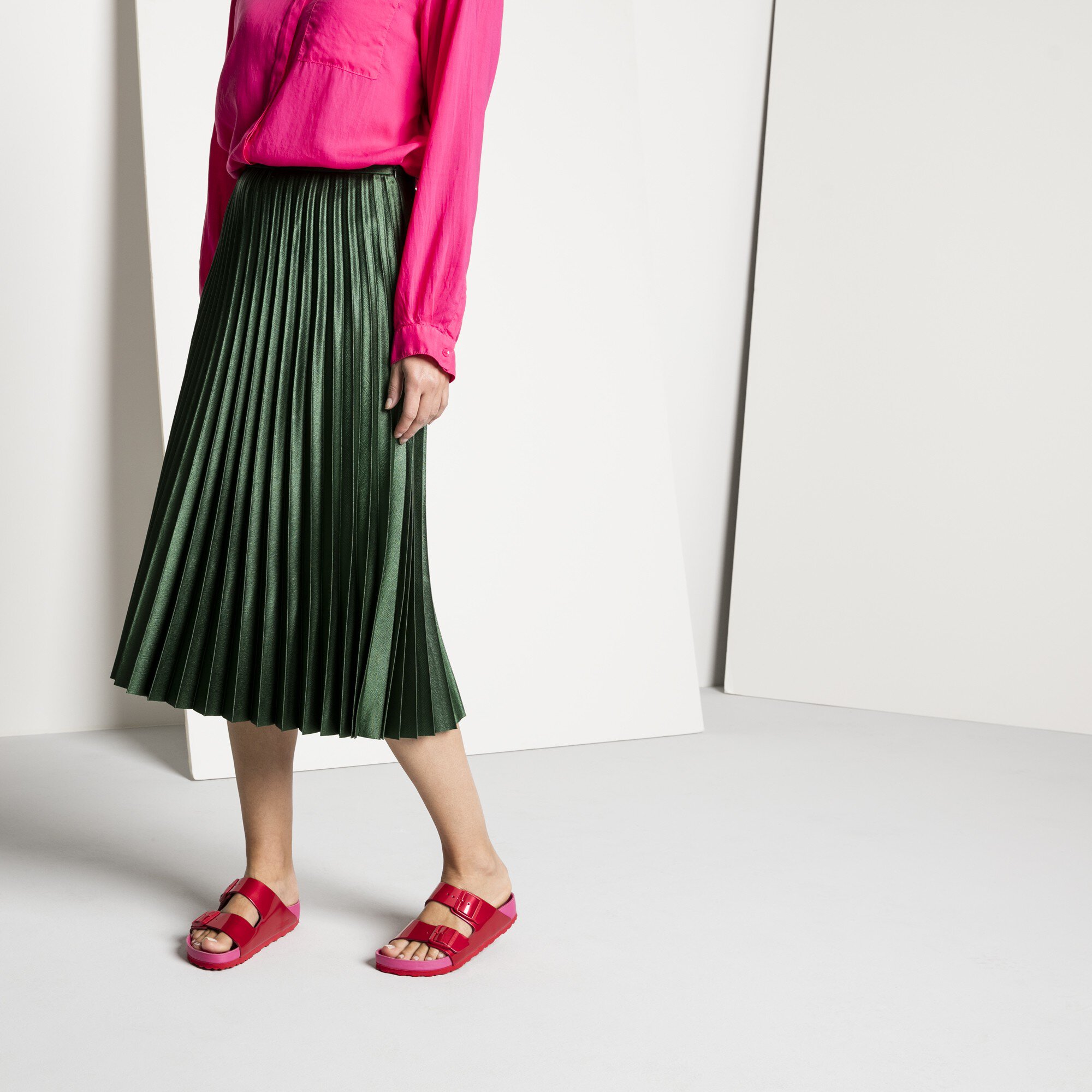 birkenstock arizona exquisite lollipop red