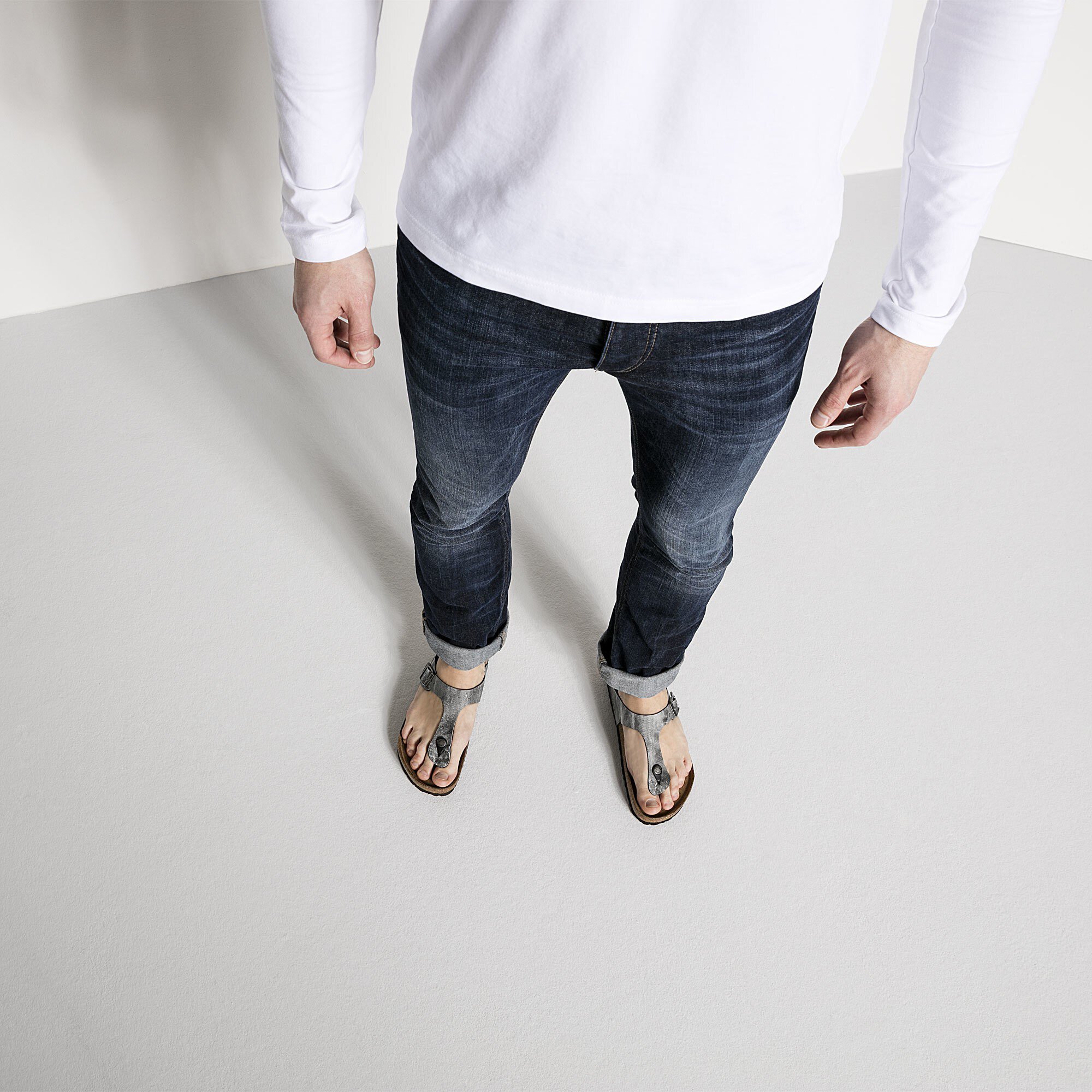 washed out grey jeans