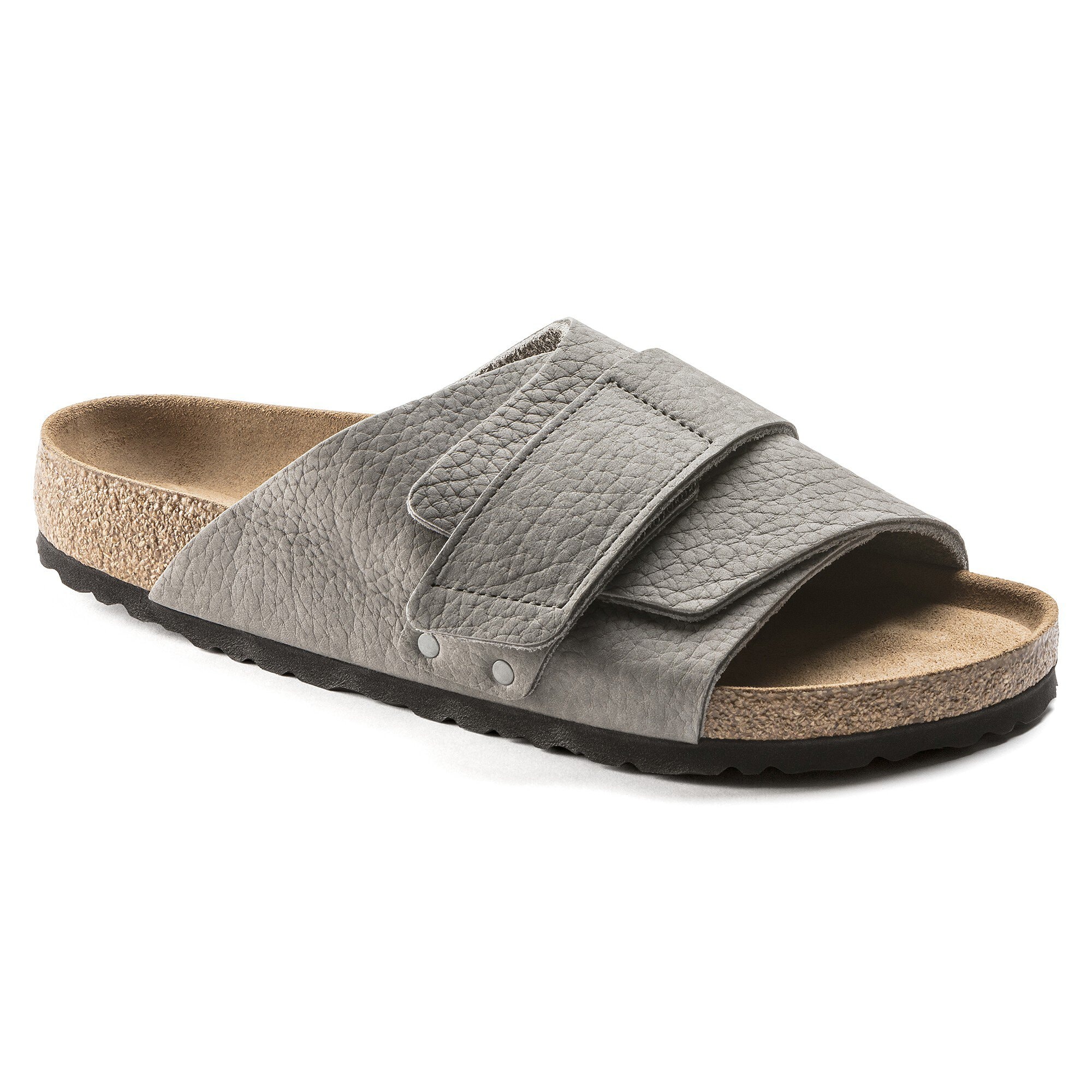 Kyoto Soft Footbed Nubuck Leather Desert Buck Whale Gray | BIRKENSTOCK