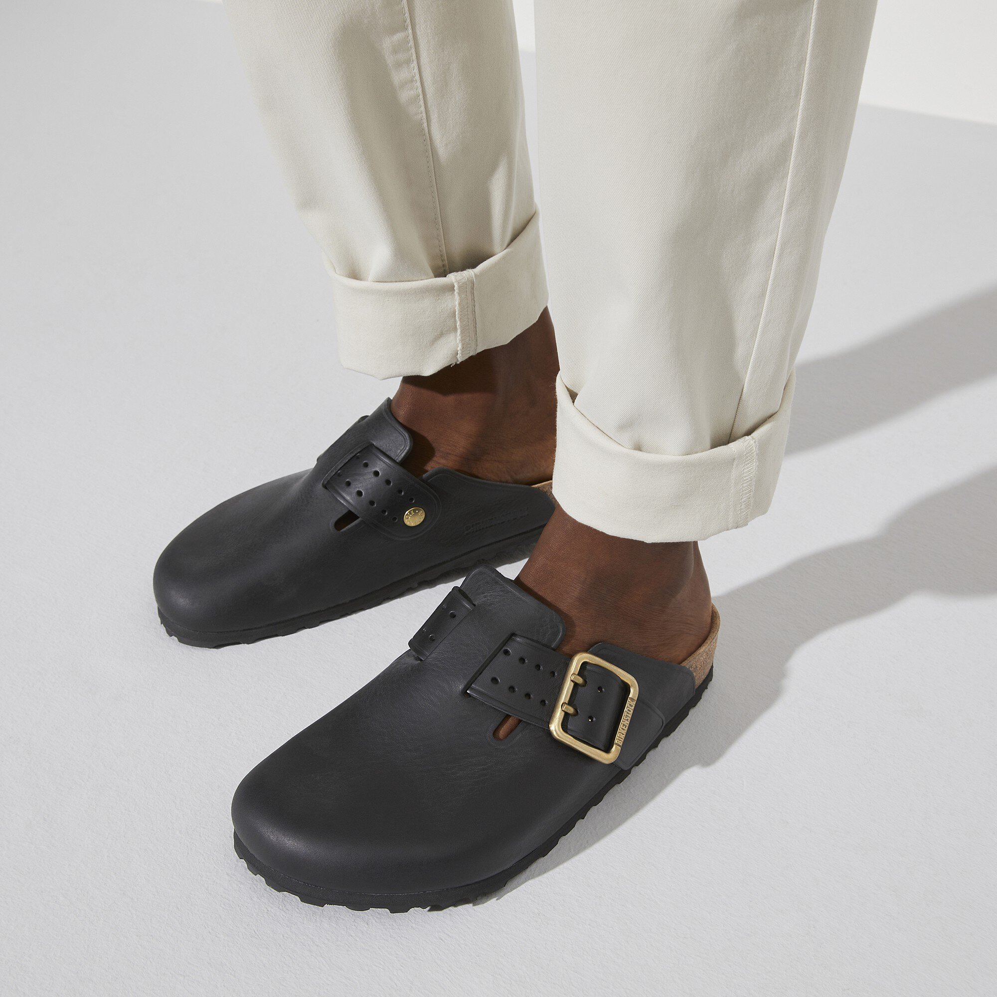 Boston Bold Leather Black | BIRKENSTOCK