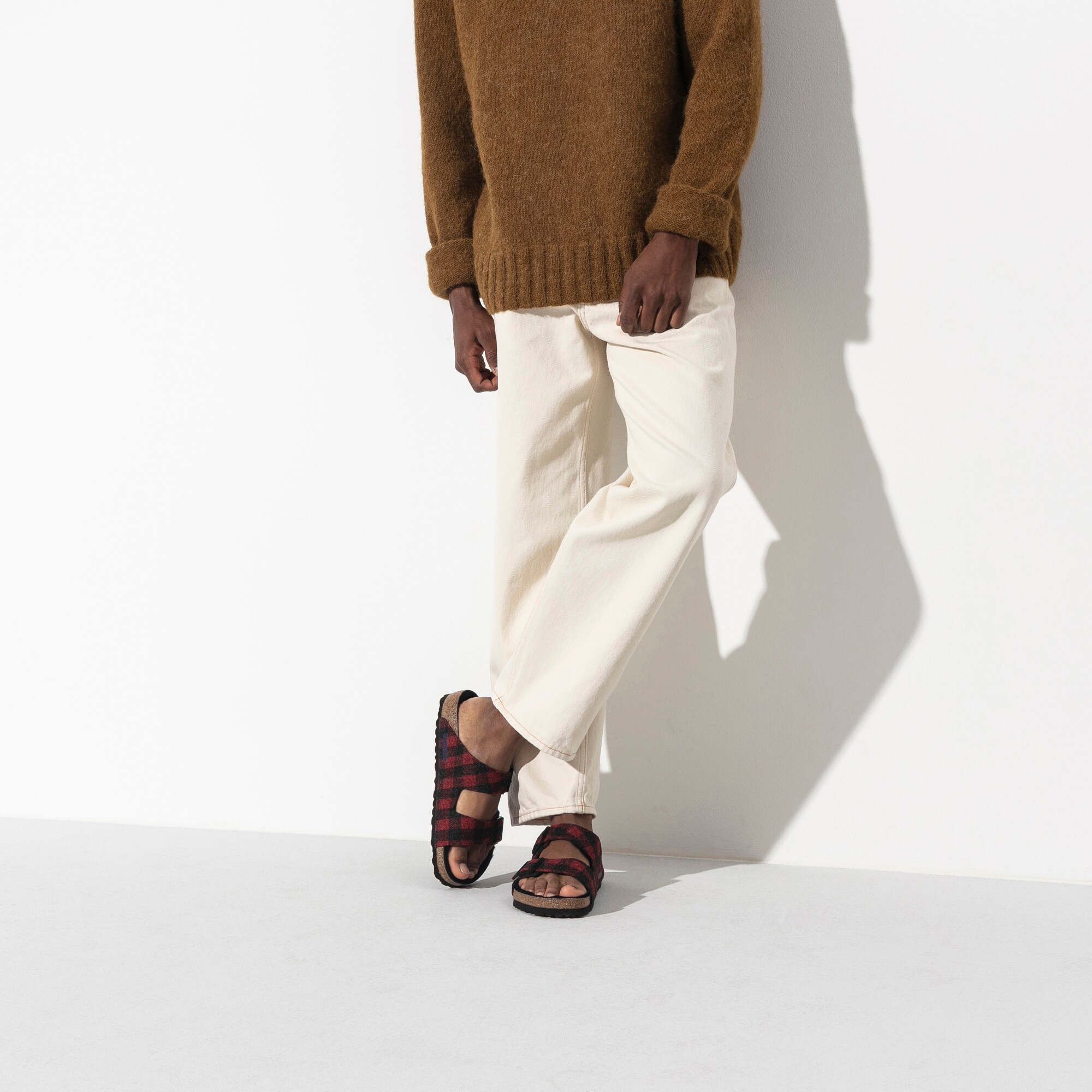 buffalo check birkenstocks