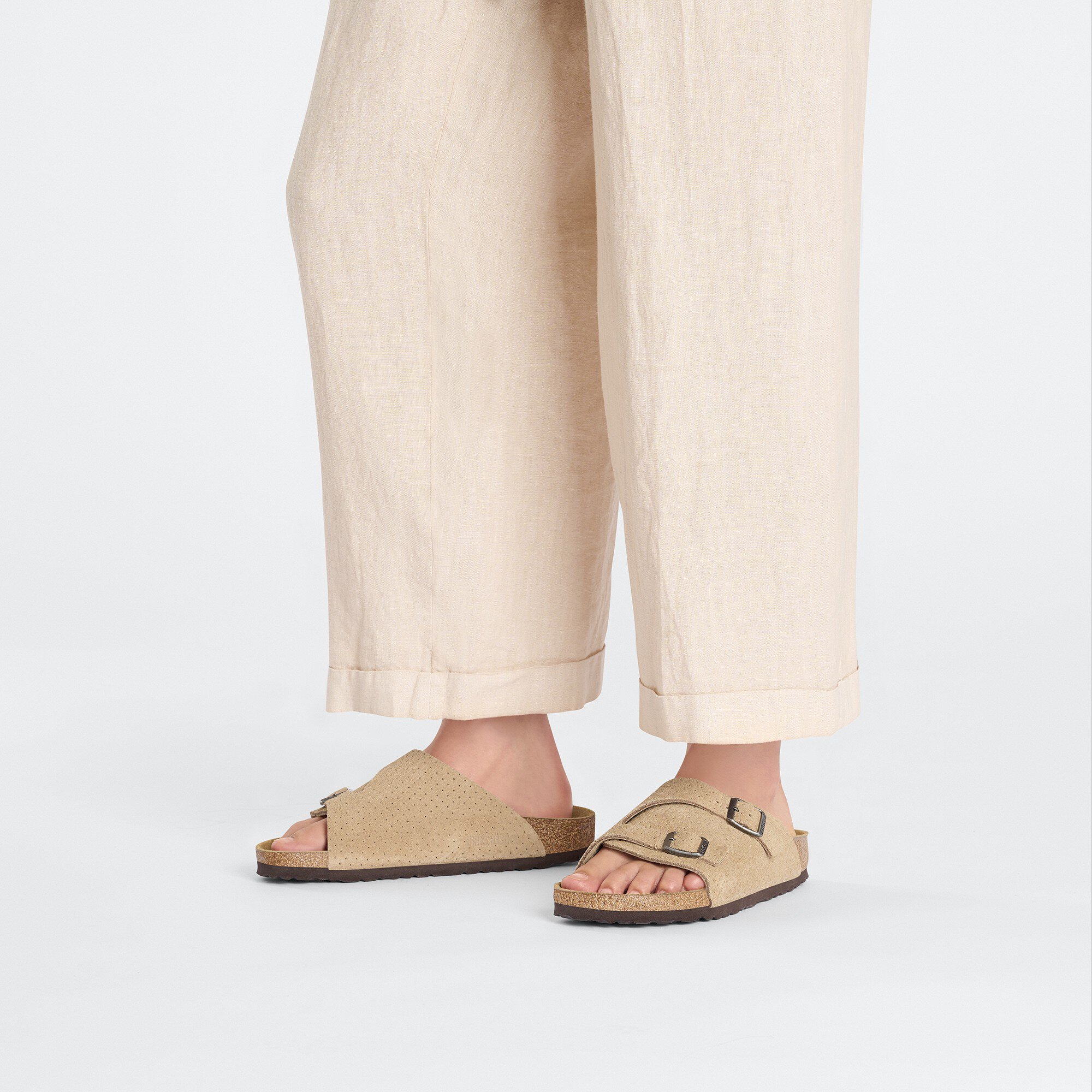 Zürich Suede Embossed Dotted New Beige | BIRKENSTOCK