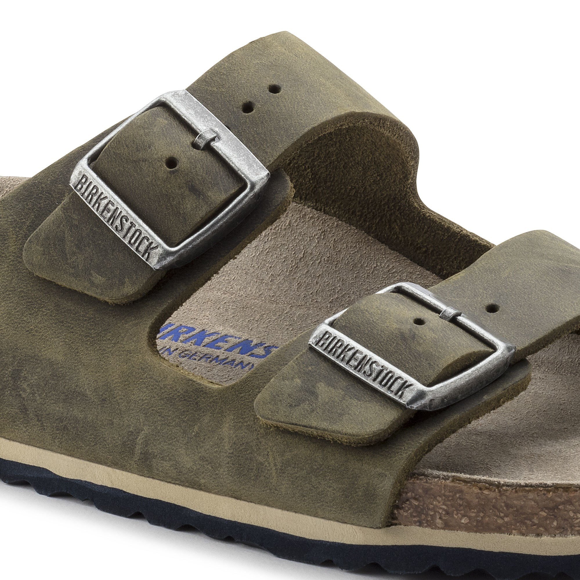 birkenstock arizona jade oiled leather