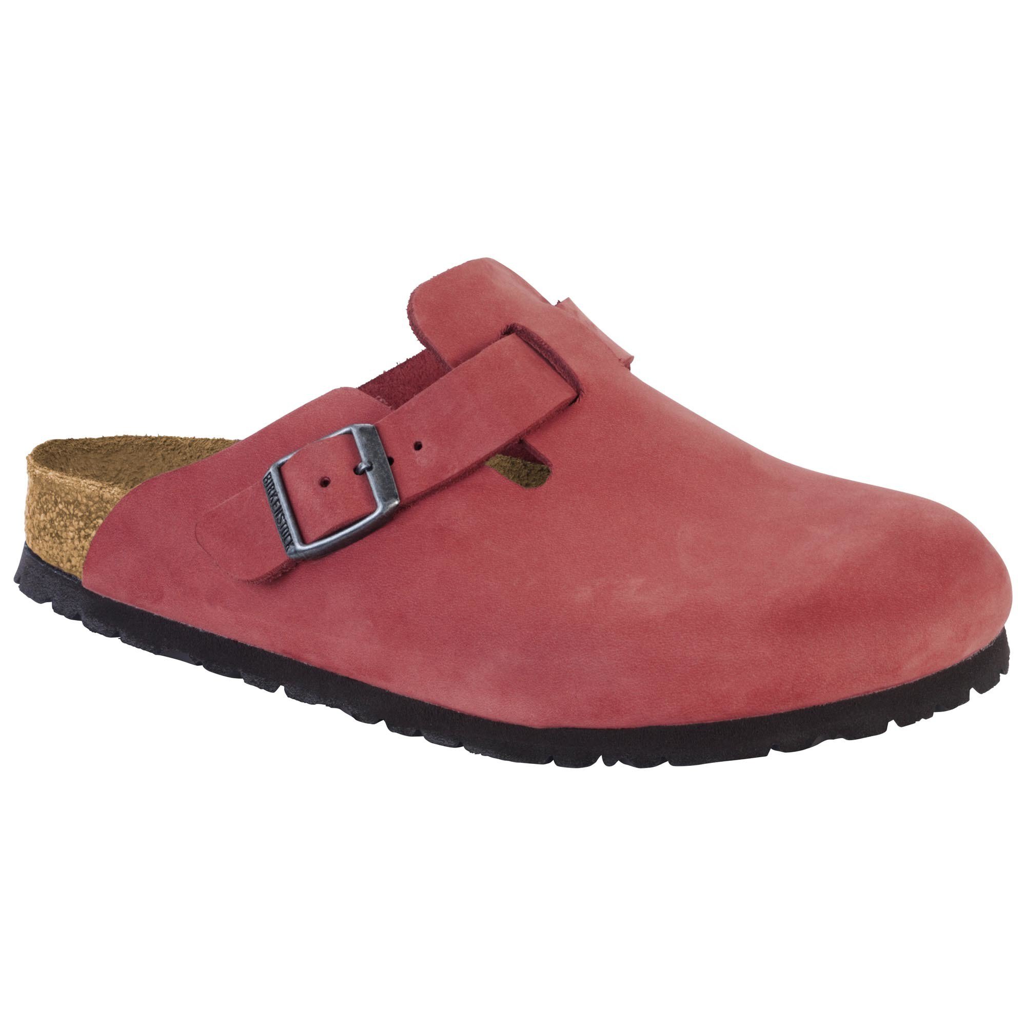 Retoucheren bad afdrijven Boston Soft Footbed Nubuck Leather Rosewood | BIRKENSTOCK