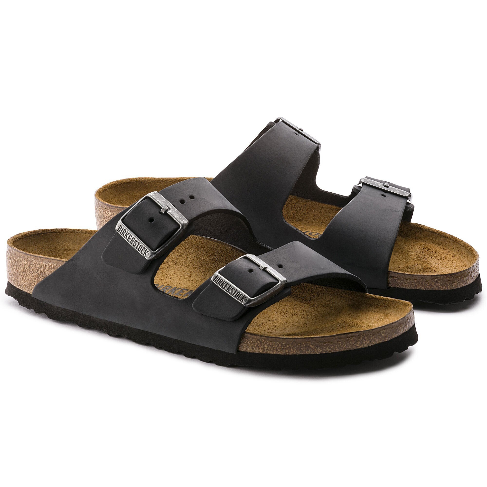 båd Splendor I hele verden Arizona Oiled Leather Black | BIRKENSTOCK