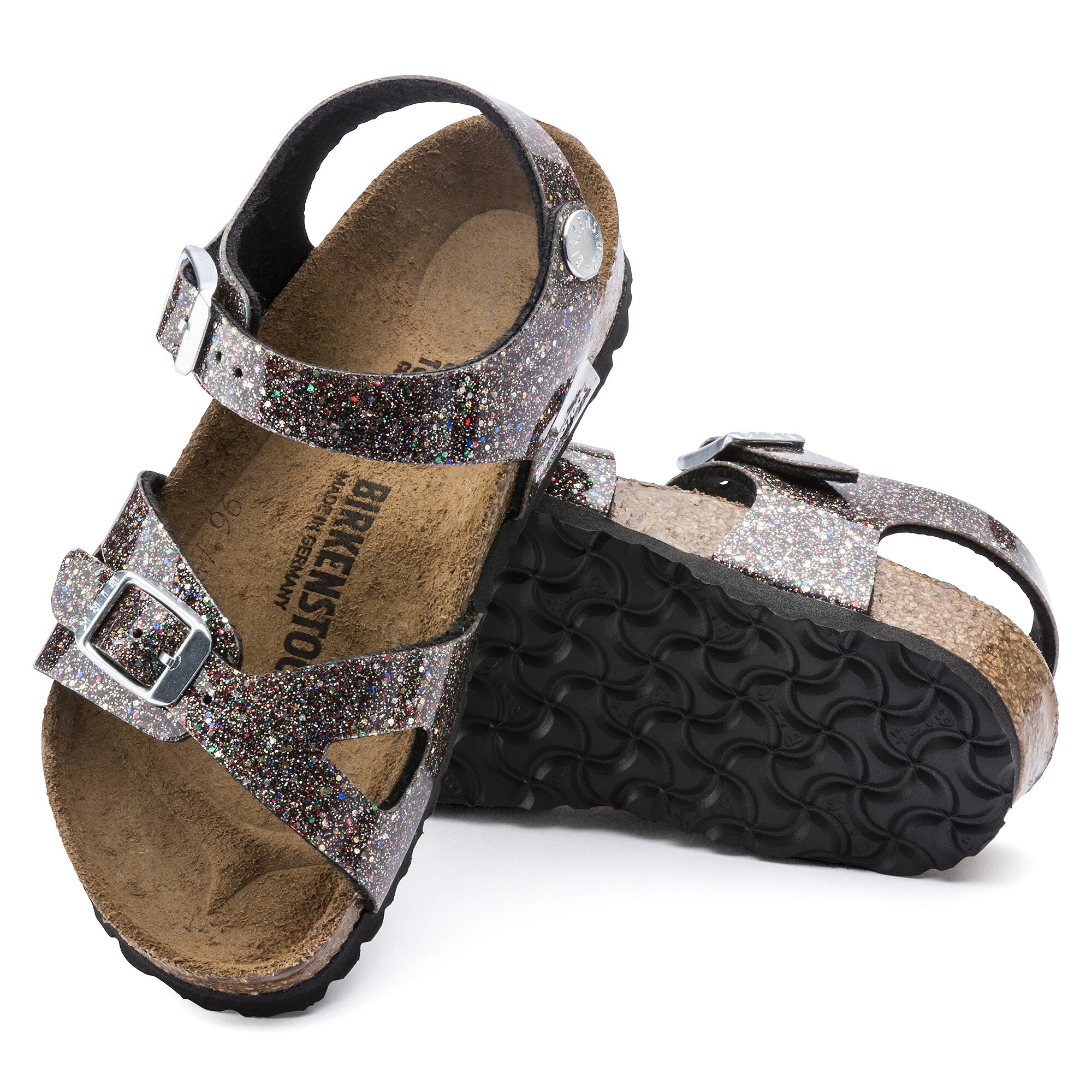 Arizona Kids Birko-Flor Cosmic Sparkle Black Multi | BIRKENSTOCK