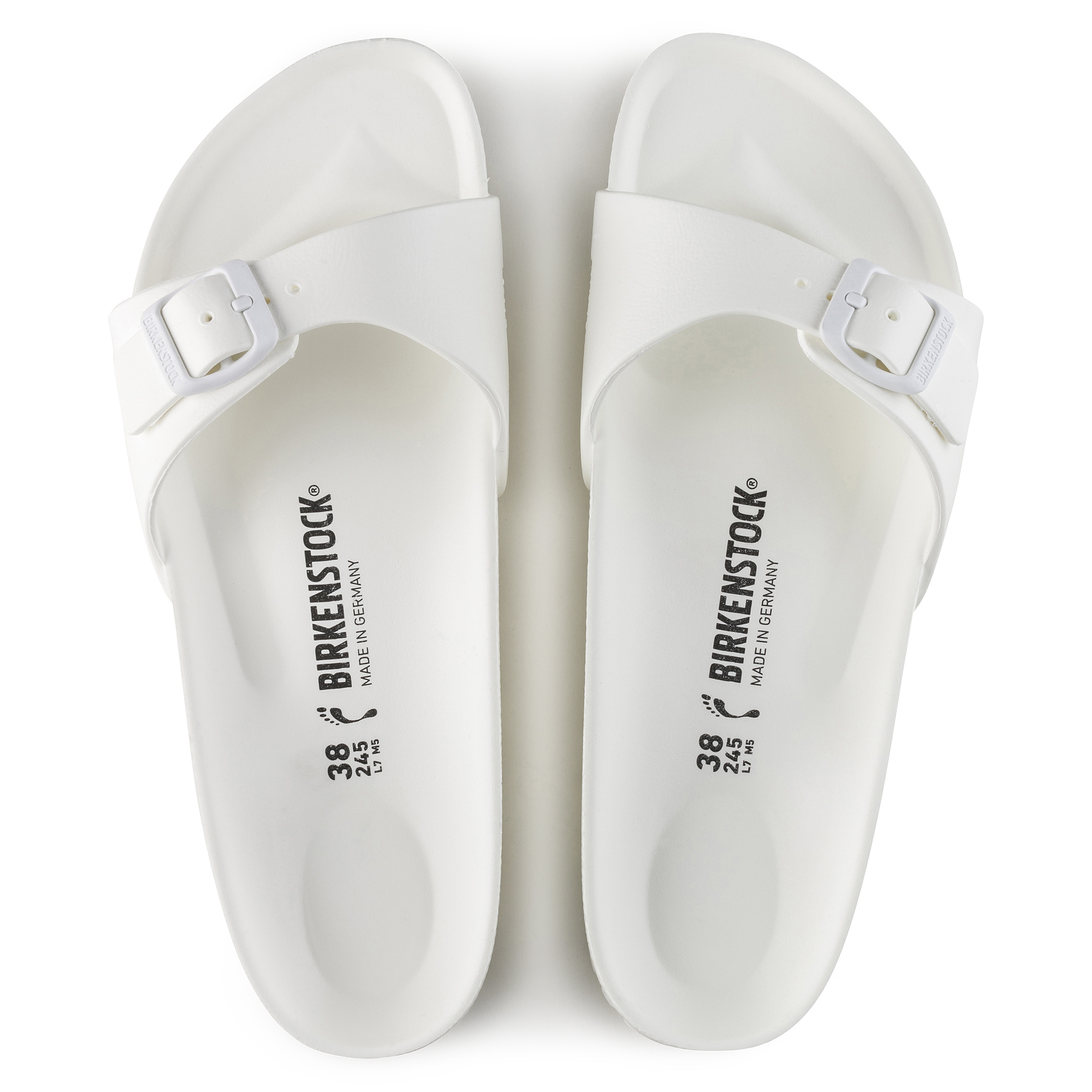 birkenstock white rubber sandals