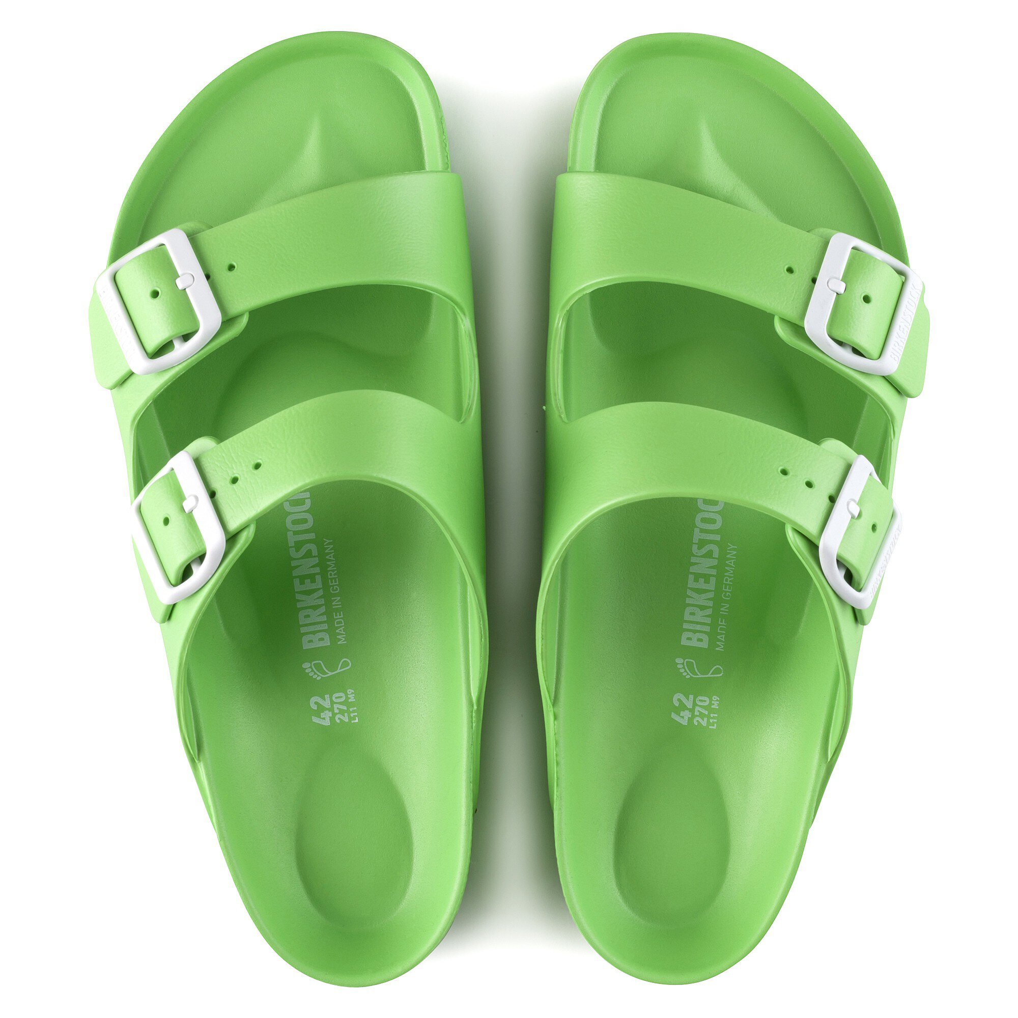 lime green birkenstocks