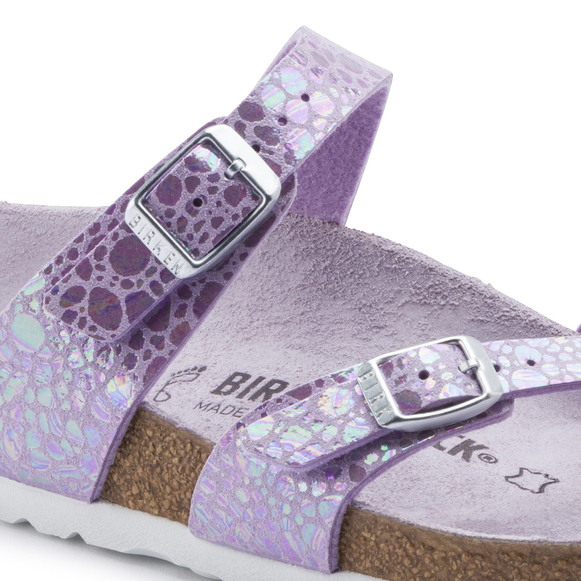 birkenstock metallic stones lilac
