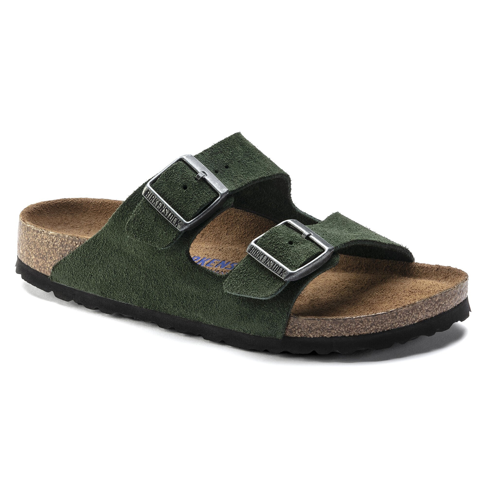 Rudyard Kipling Mary Gå glip af Arizona Soft Footbed Suede Leather Mountain View Green | BIRKENSTOCK