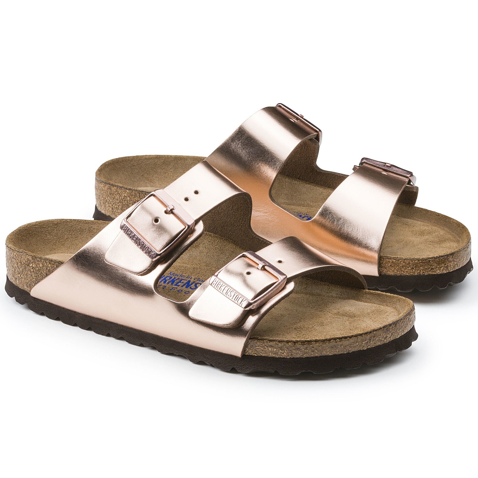copper rubber birkenstocks