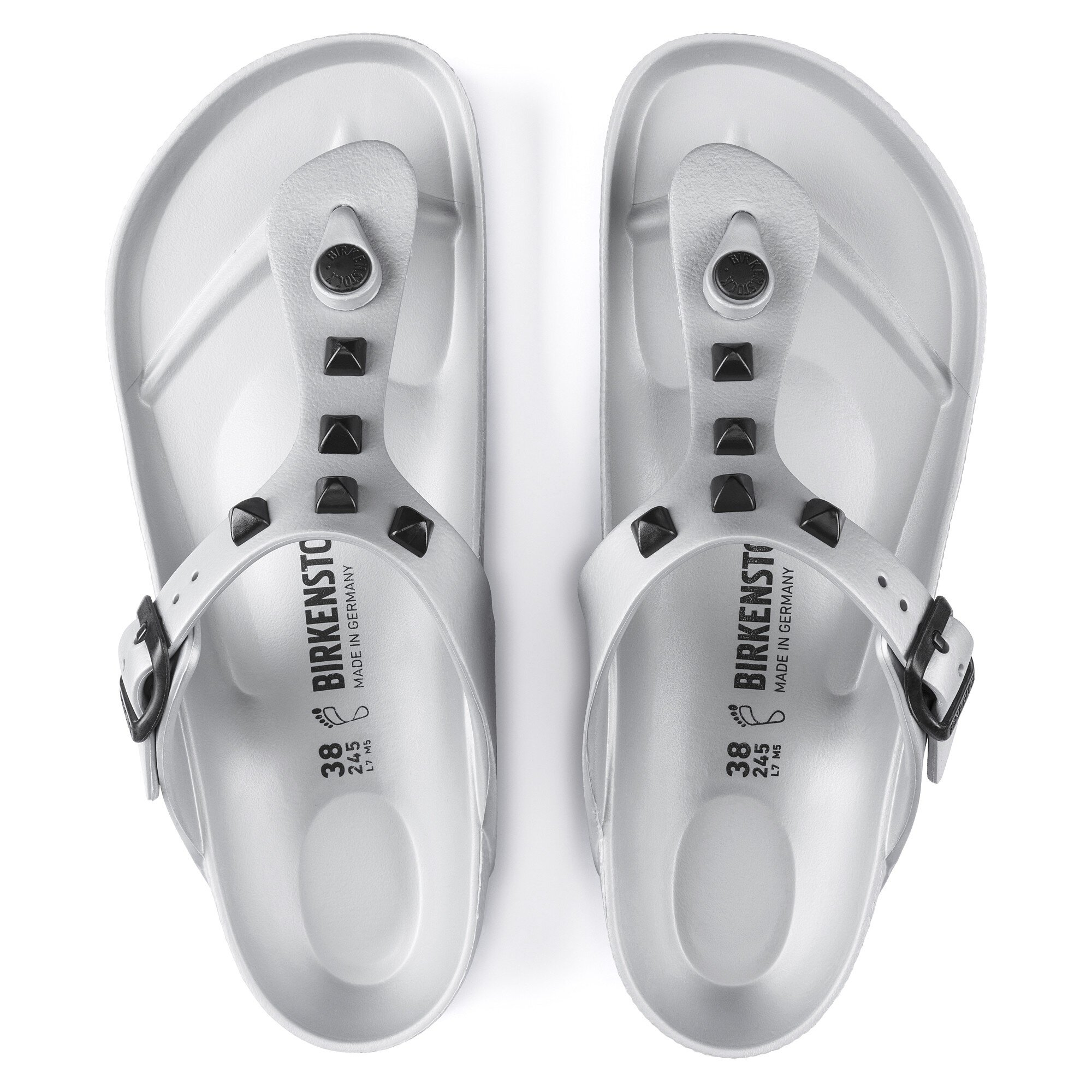 birkenstock gizeh eva silver