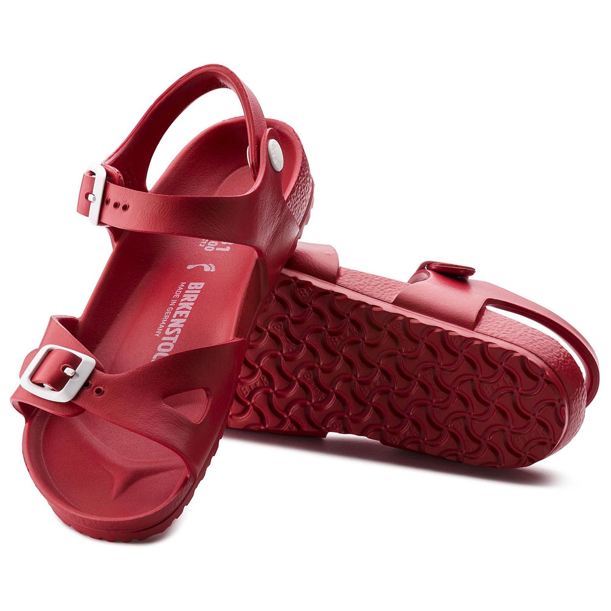 red eva birkenstocks