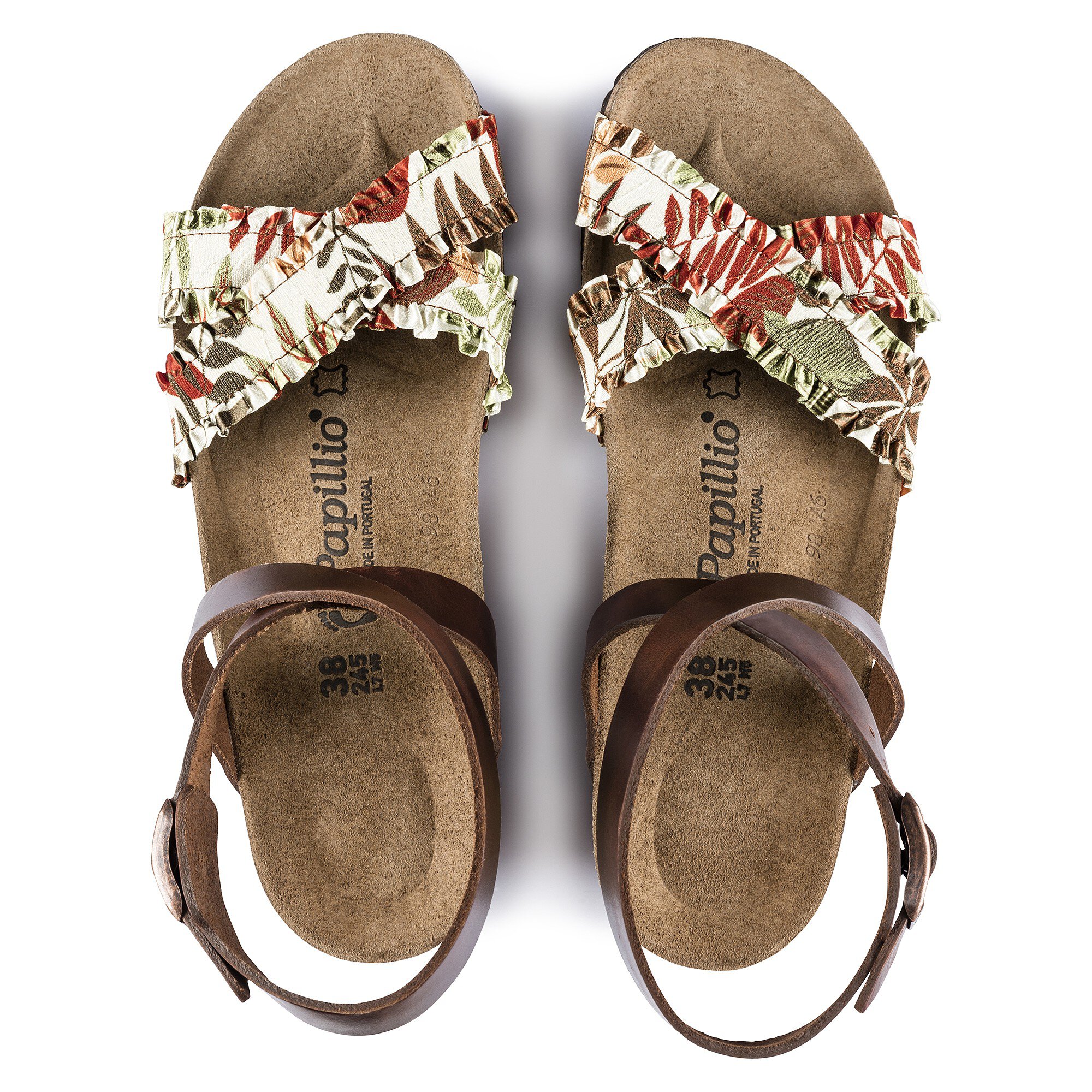 Lola Birko Flor Flower Frill Brown