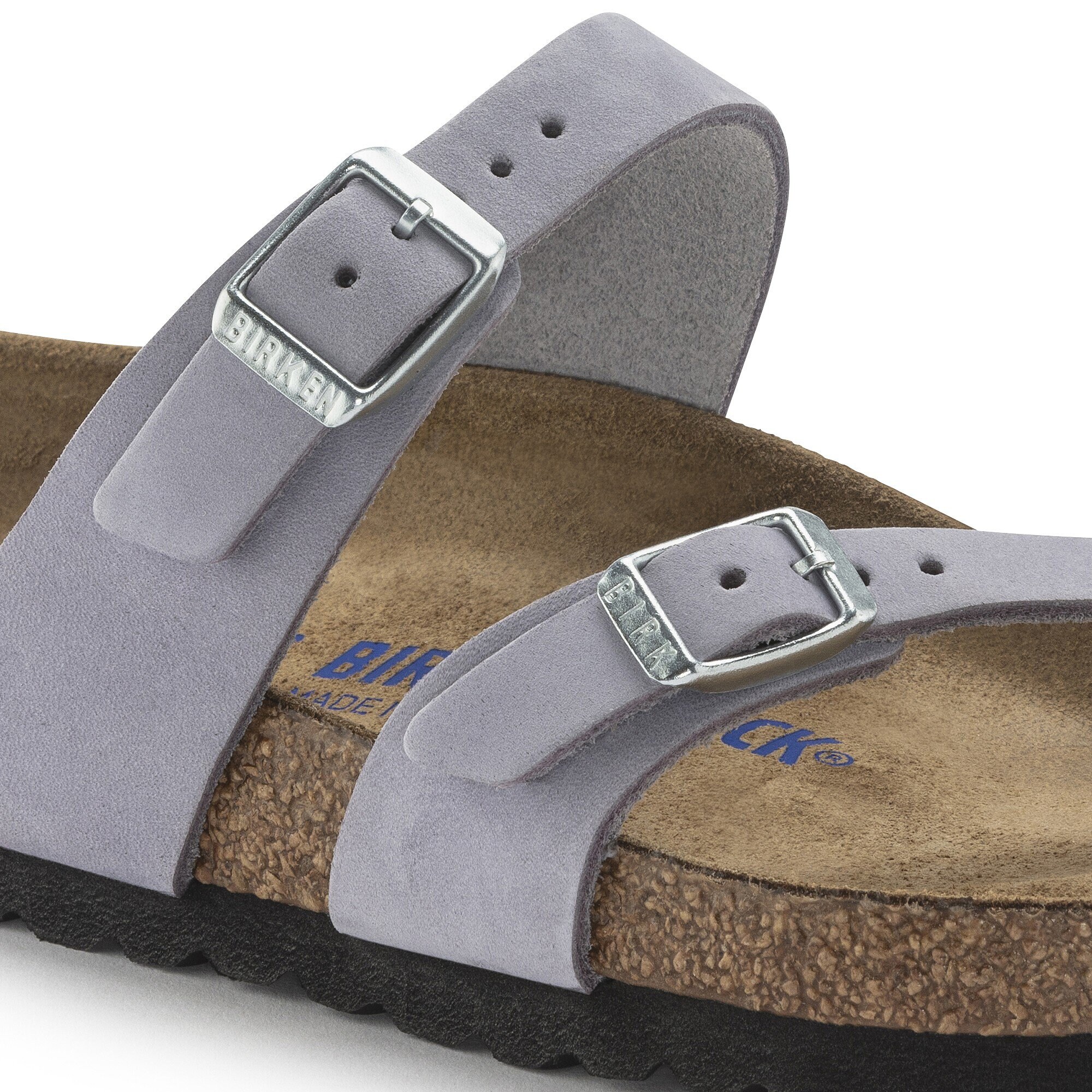Mayari Weichbettung Nubukleder Purple Fog BIRKENSTOCK