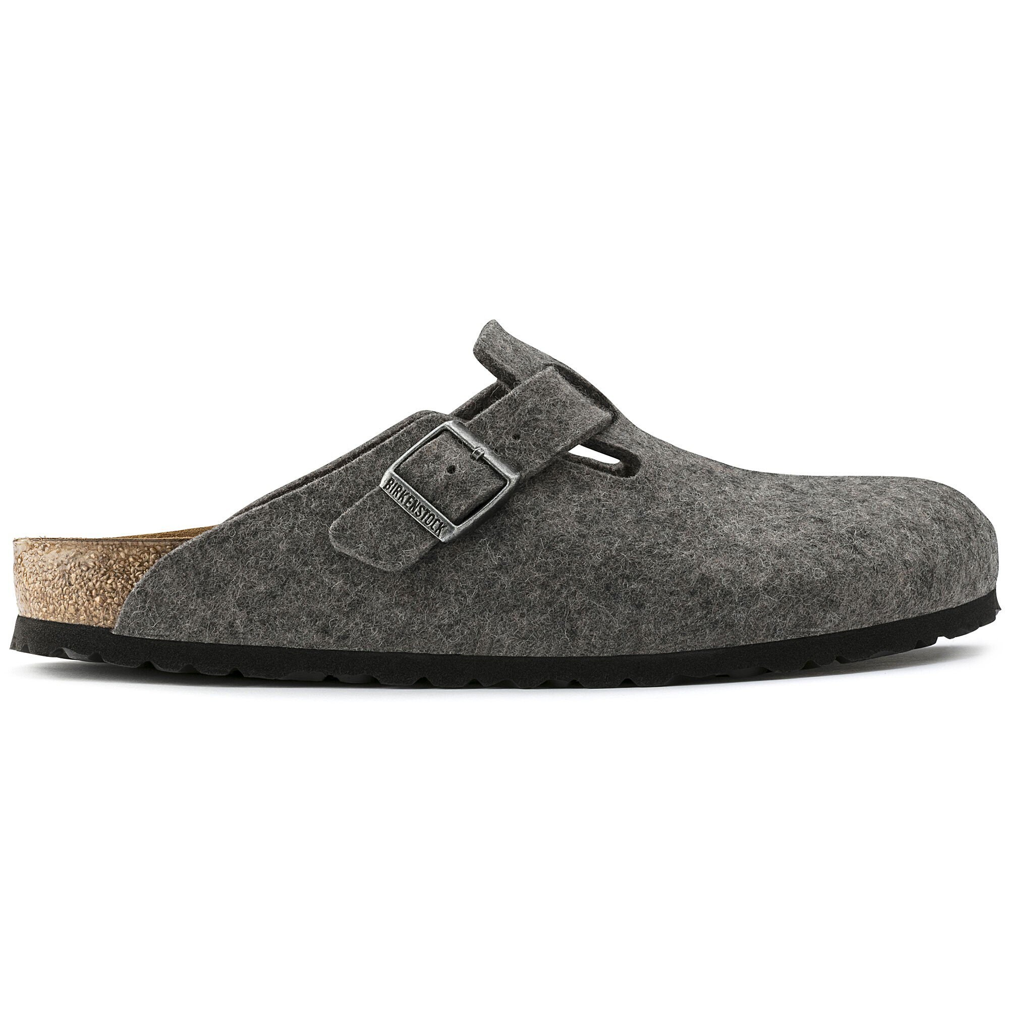 birkenstock boston wool felt grey