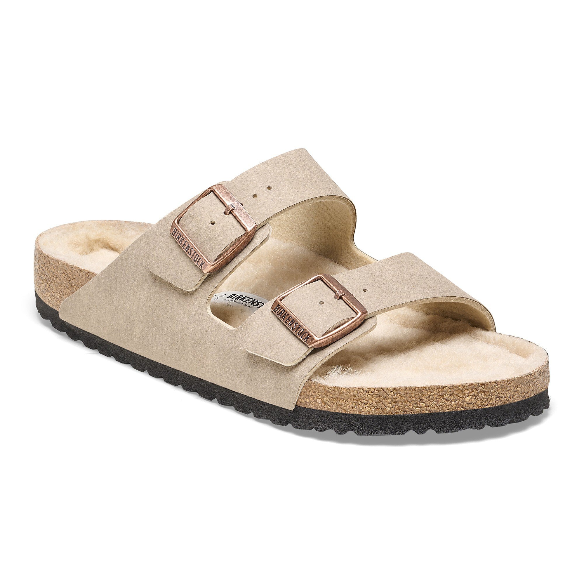 Arizona Shearling Synthetics Desert Dust Gray Taupe BIRKENSTOCK