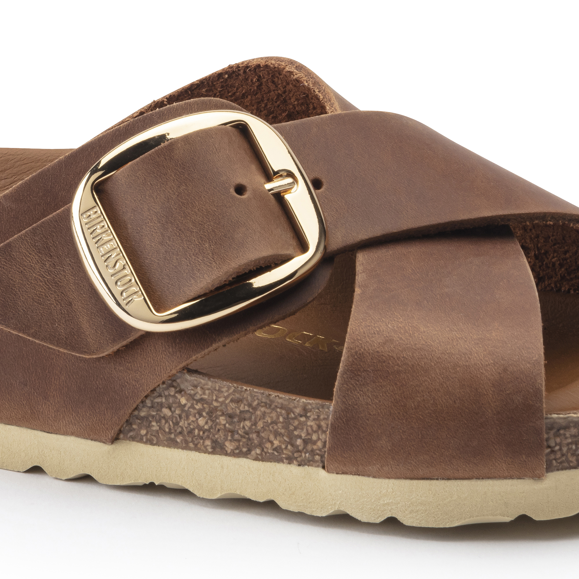 Leather sandals Birkenstock Camel size 38 EU in Leather - 37443851