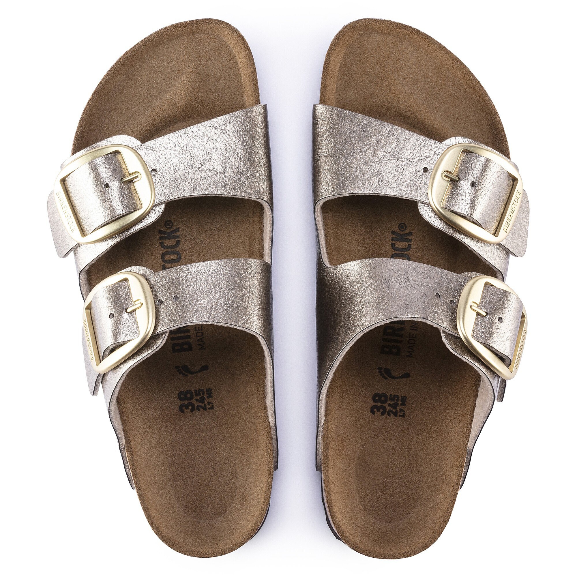 Arizona Big Buckle Birko Flor Graceful Taupe BIRKENSTOCK