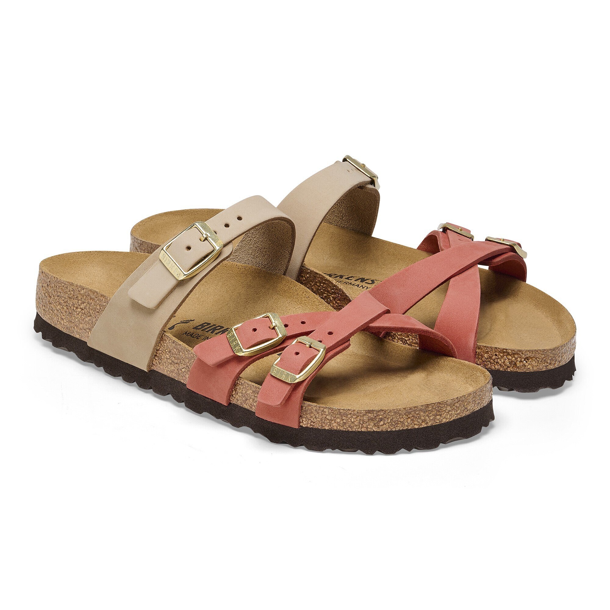 Franca Nubuck Leather Mars Red Sandcastle BIRKENSTOCK