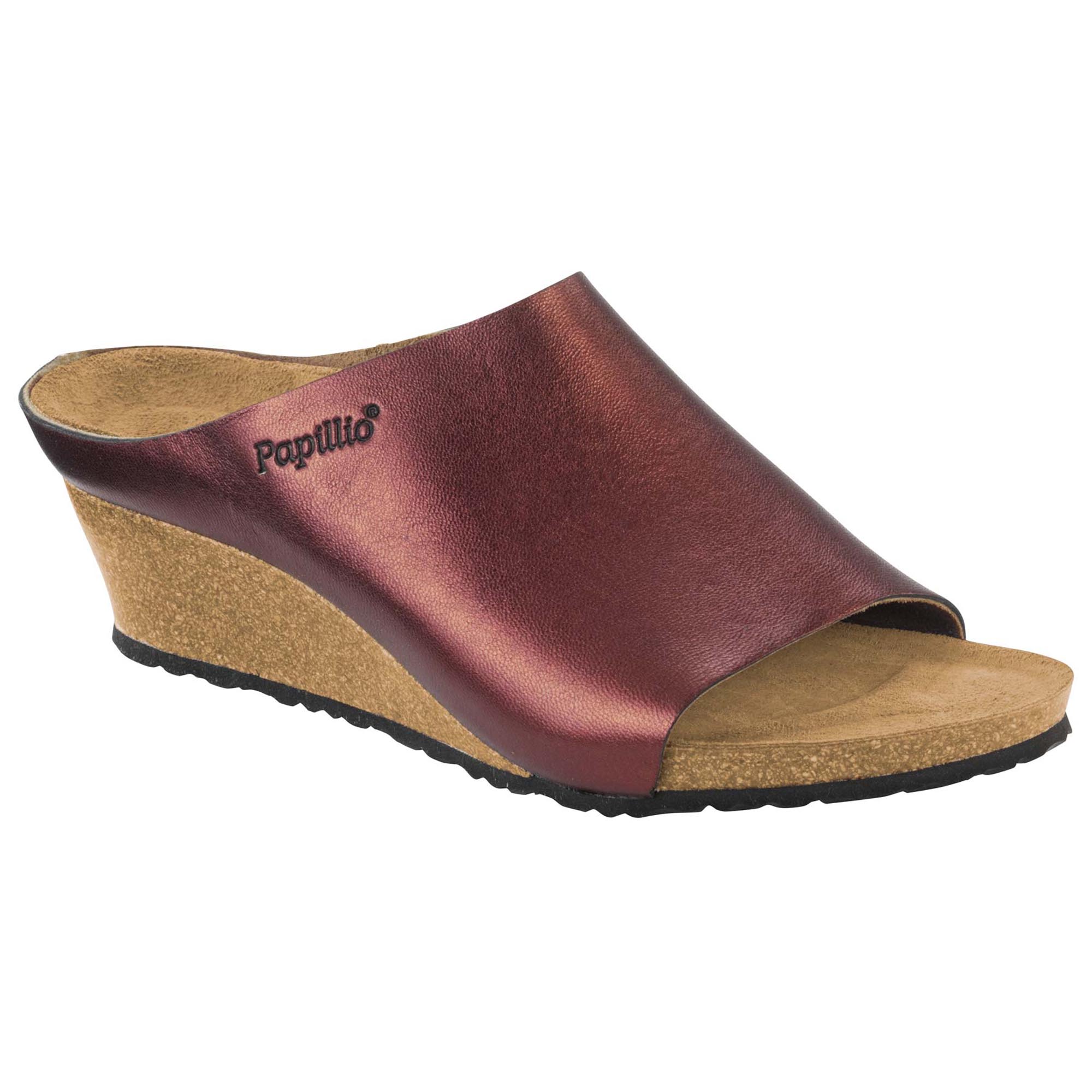 Debby Natural Leather Metallic Red 